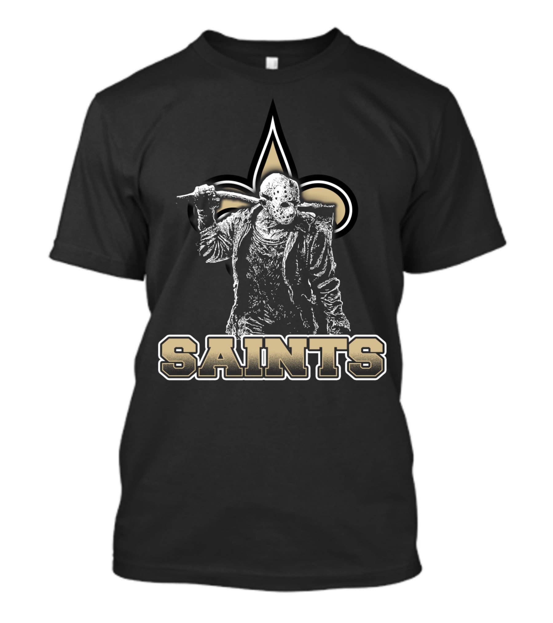 Jason Voorhees New Orleans Saints Fleur-De-Lis Fans T-Shirt