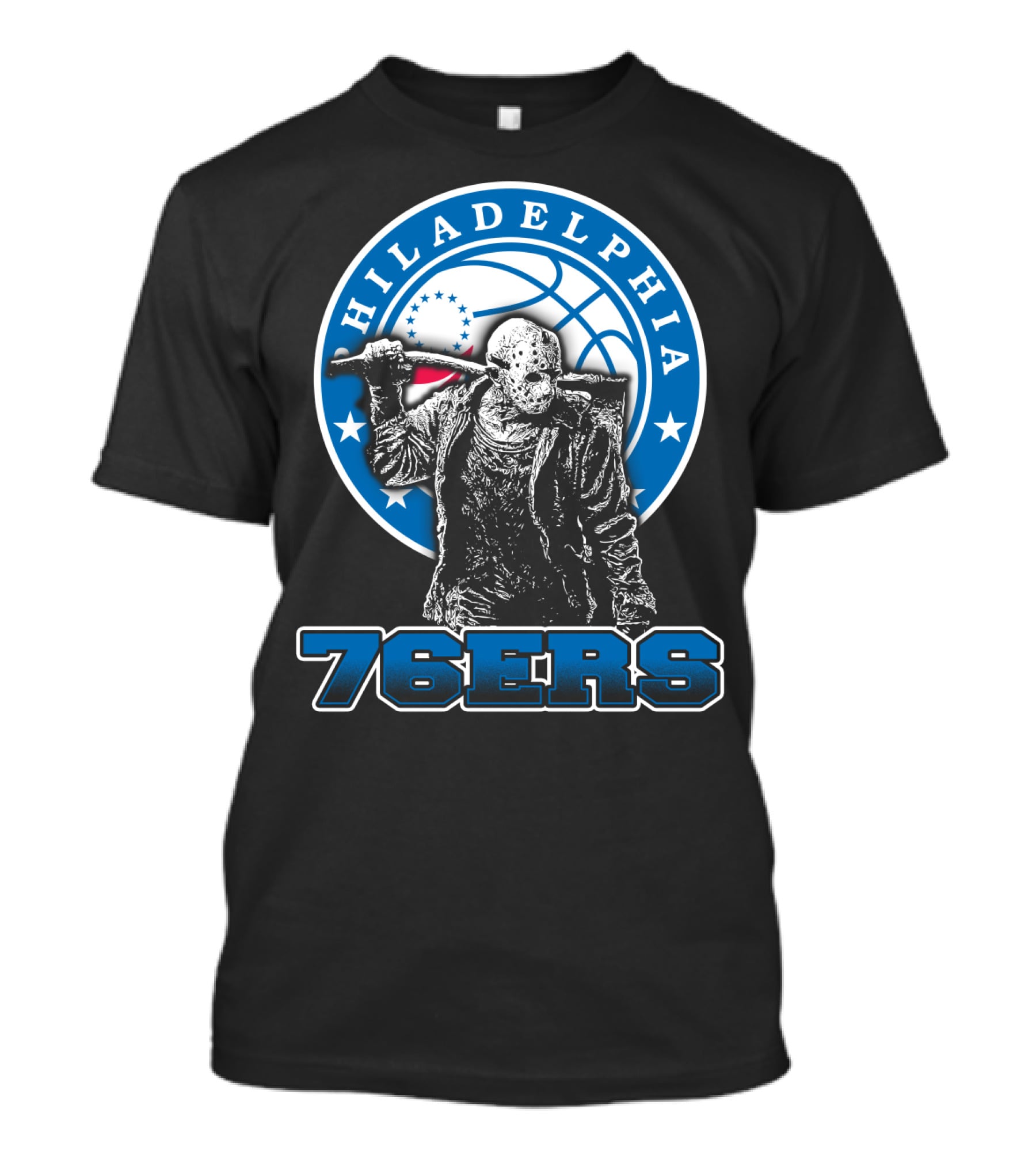 Philadelphia 76ers Jason Voorhees Crossover T-Shirt