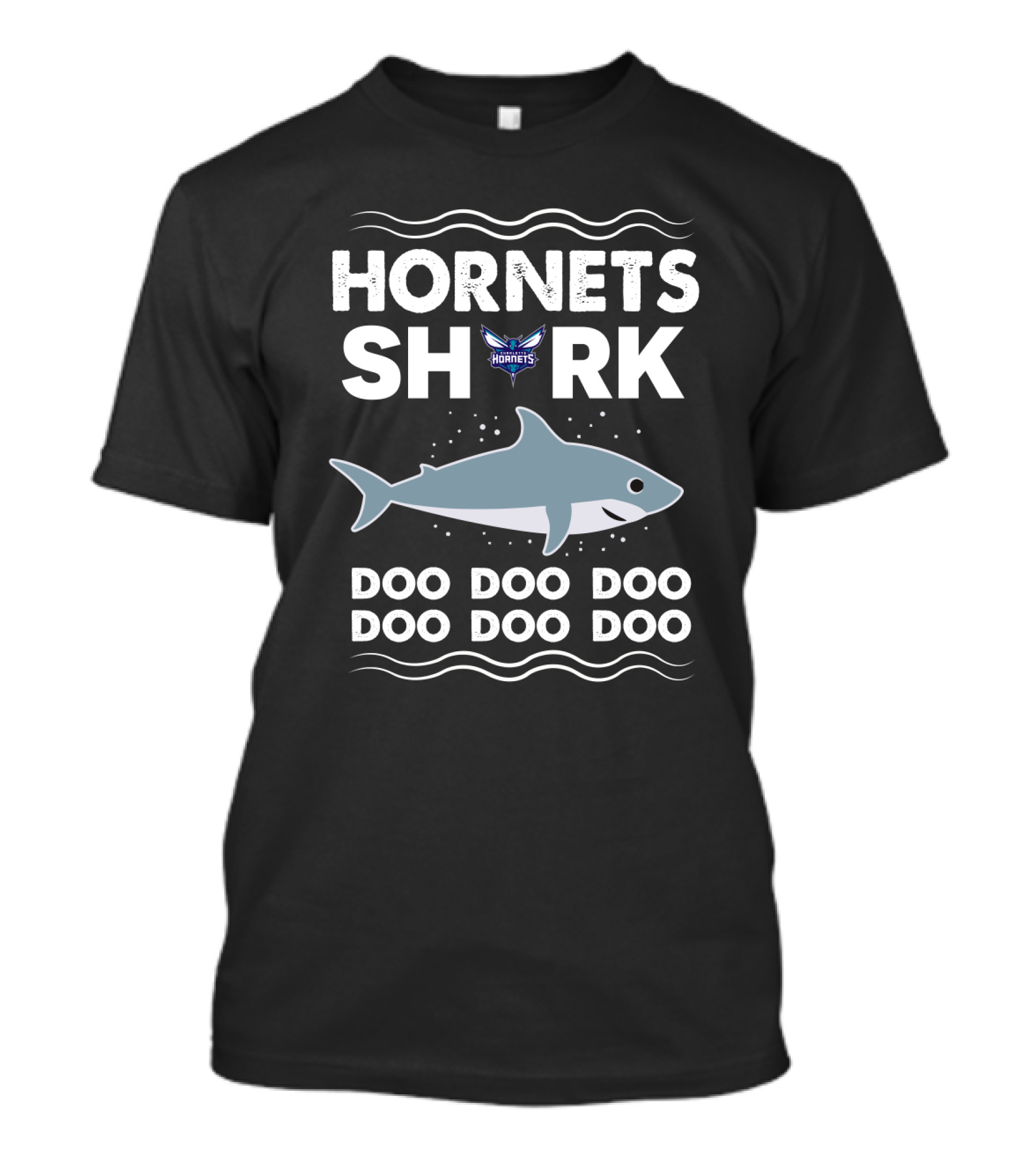 Hornets Shark Charlotte Doo Doo Doo With Iconic Hornets T-Shirt