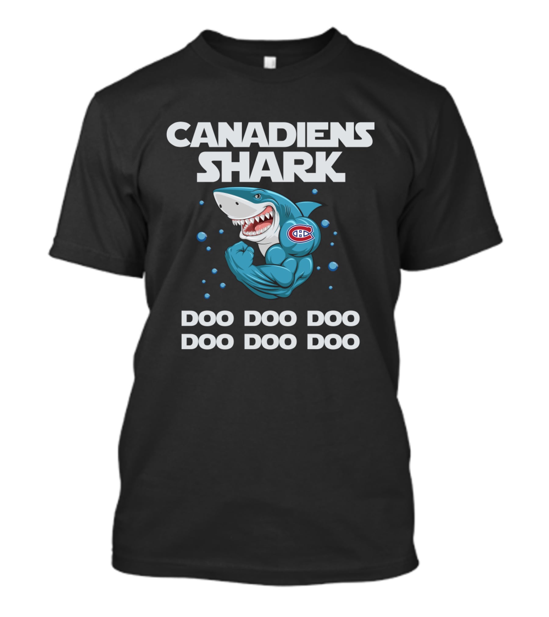 Canadiens Shark Doo Doo Doo Song With Montreal Canadiens T-Shirt