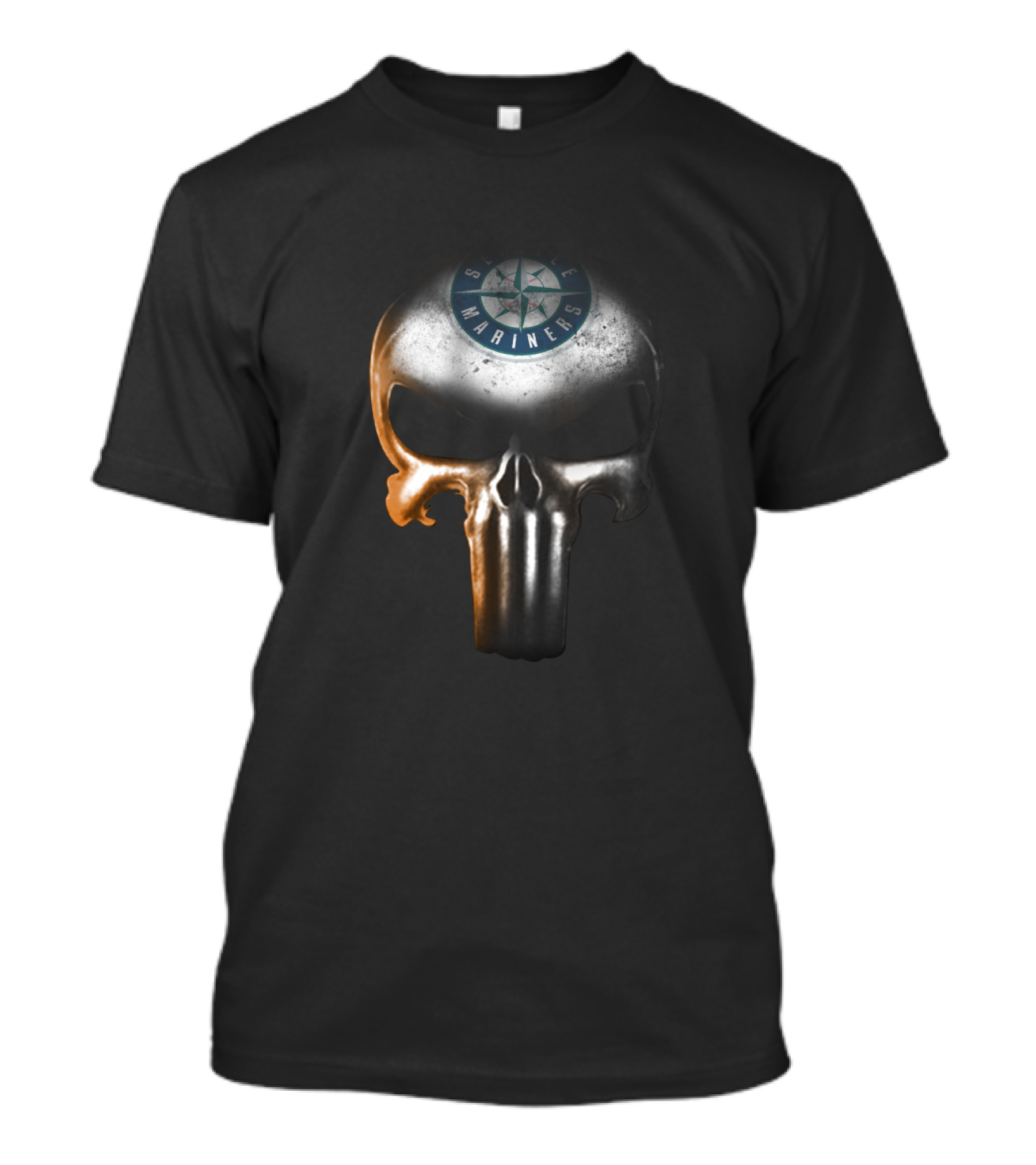 Seattle Mariners Punisher Skull T-Shirt