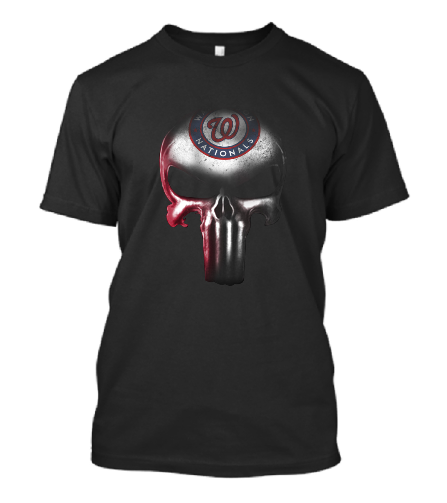 Washington Nationals Punisher Skull Fan T-Shirt