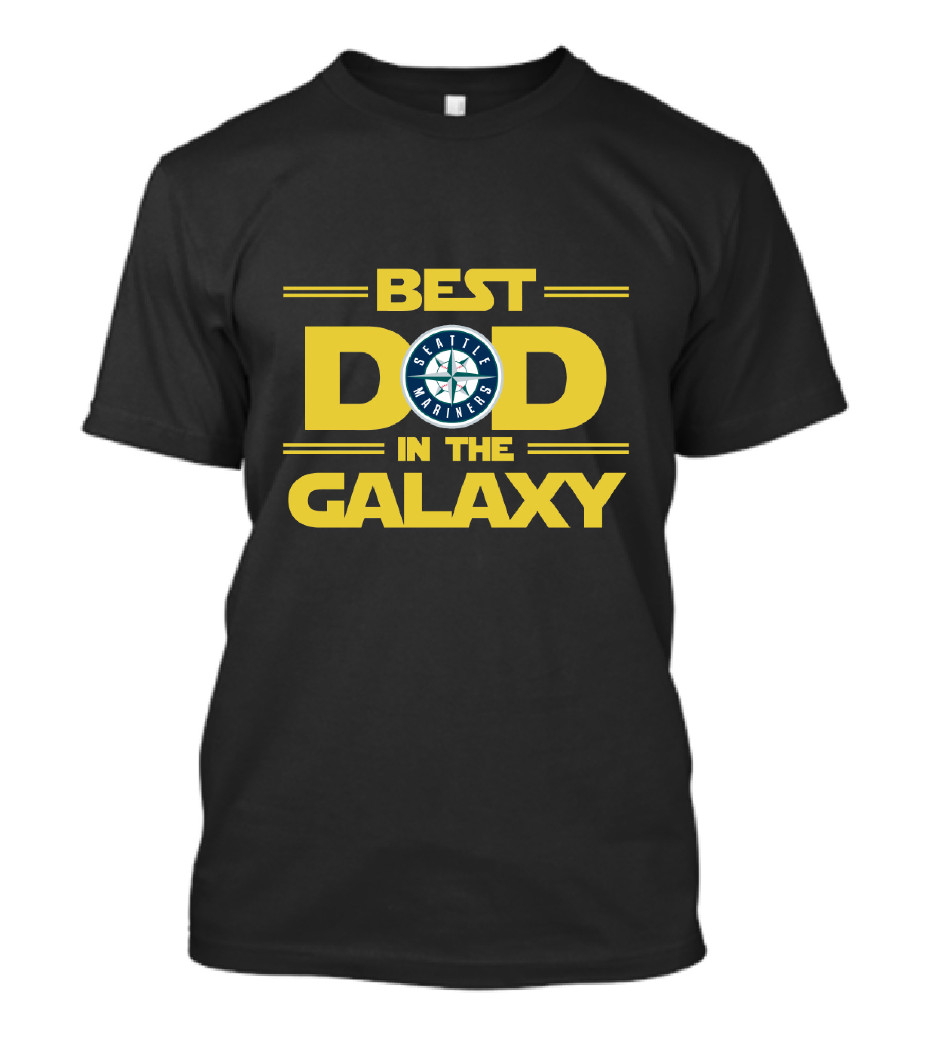 Best Dad In The Galaxy Seattle Mariners Fan Favorite T-Shirt