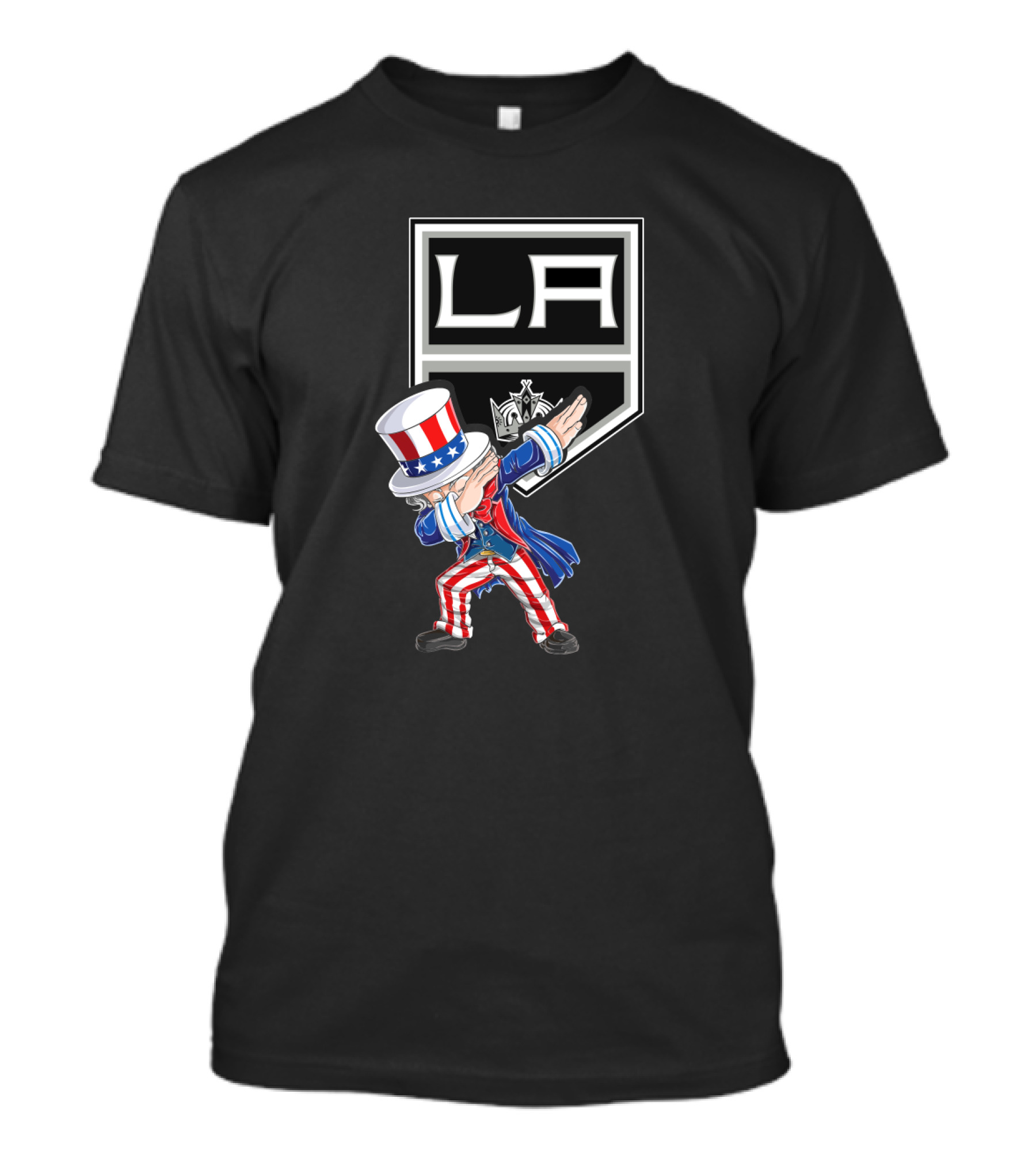 Uncle Sam Dabbing La Kings 4Th July Celebration T-Shirt