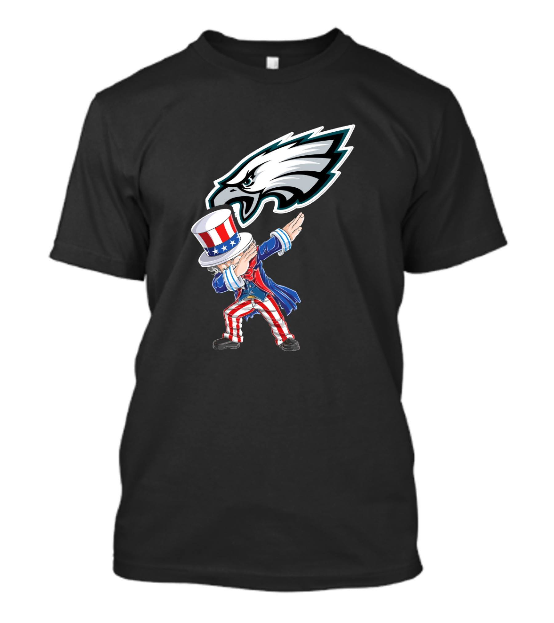 Philadelphia Eagles 4Th Of July Uncle Sam Dabbing T-Shirt