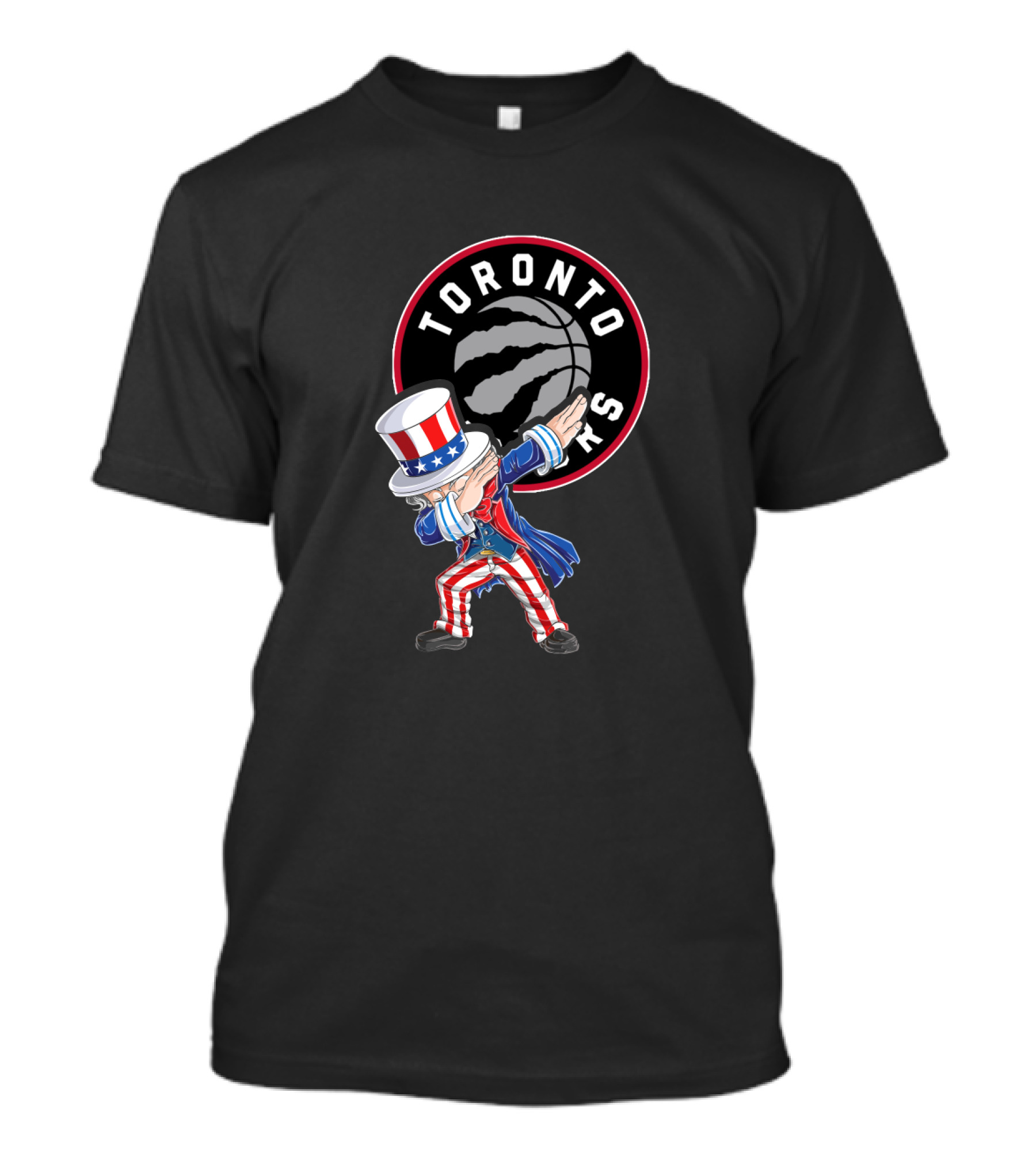 Uncle Sam Dabbing Toronto Raptors Fourth Of July Celebration T-Shirt