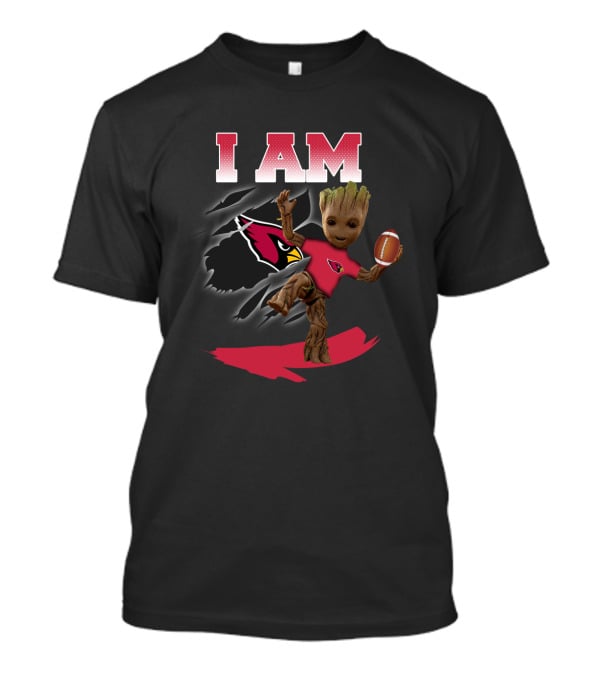 I Am Arizona Cardinals Groot Football Fan T-Shirt