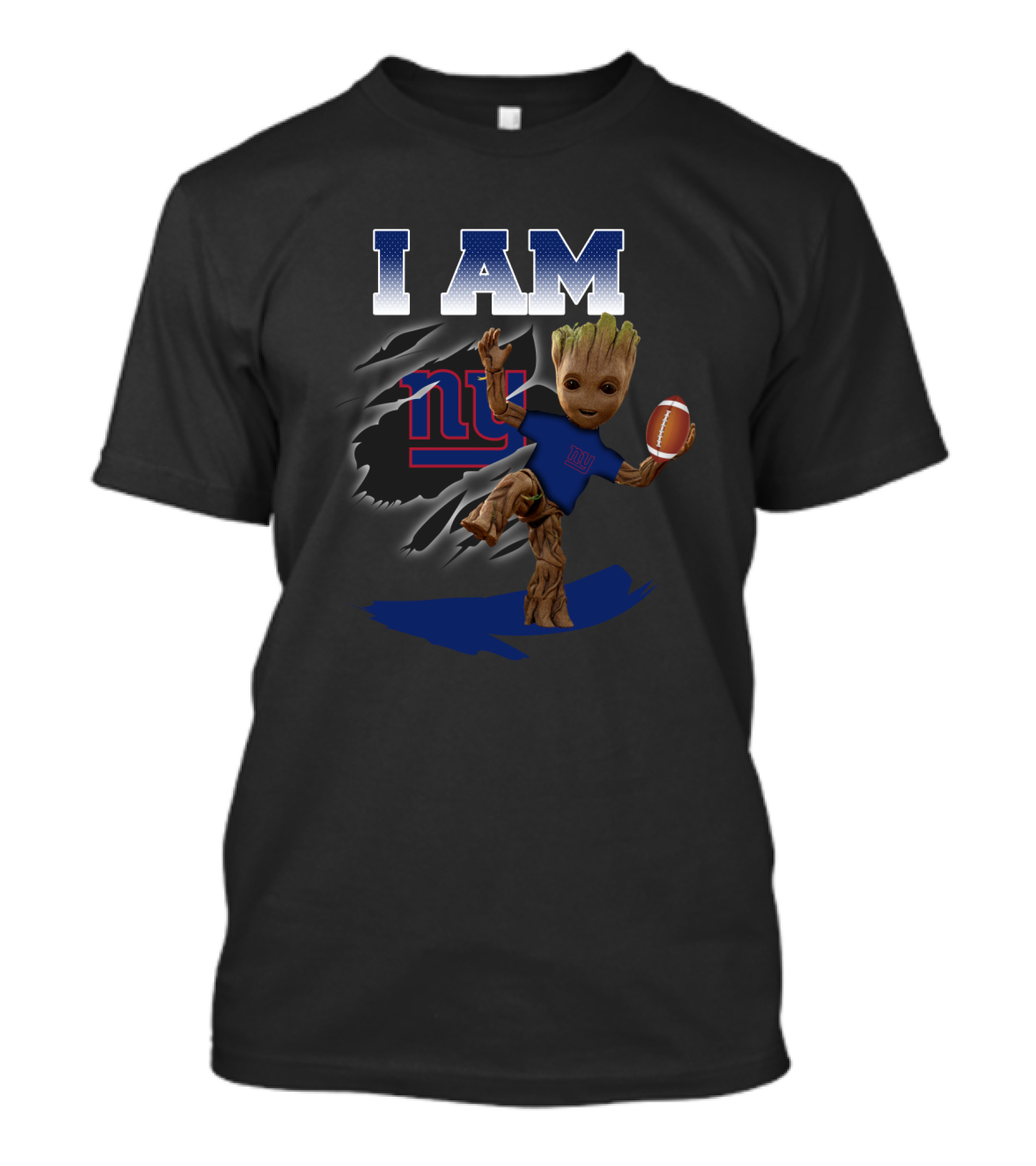 I Am Groot New York Giants Football Fan T-Shirt