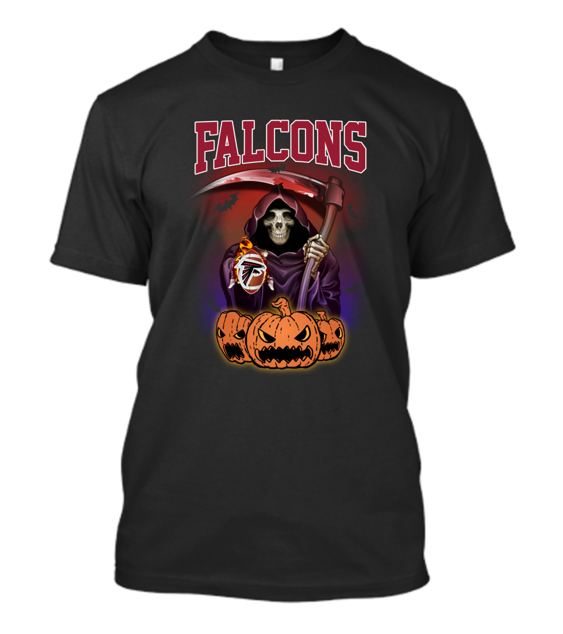 Falcons Reaper Halloween Pumpkins With Team T-Shirt