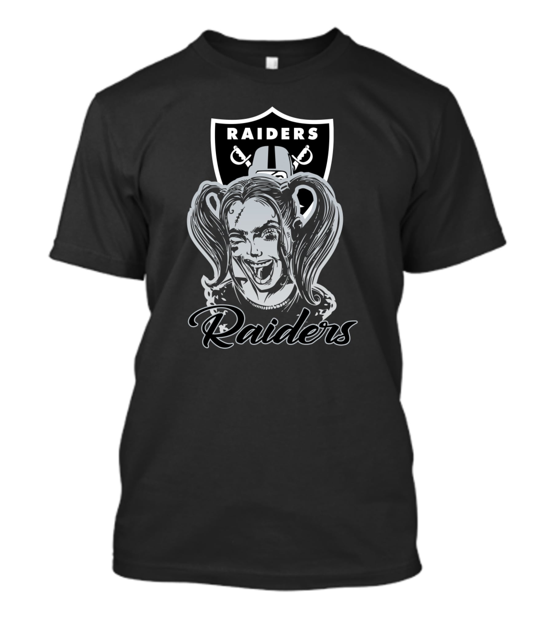 Raiders Harley Quinn Fans Nfl Oakland Raiders T-Shirt