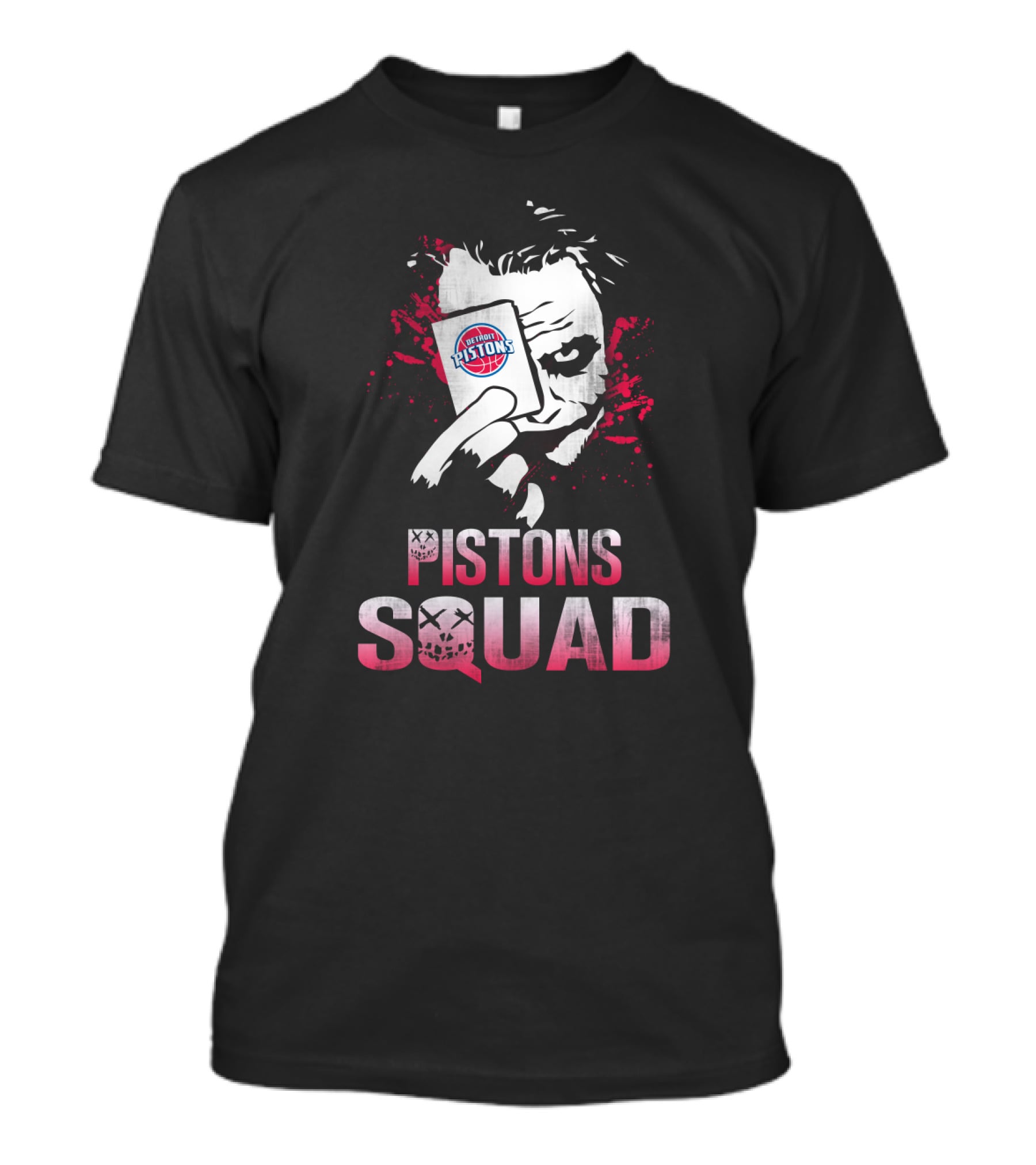 Pistons Squad Joker Card Detroit Pistons Fans T-Shirt