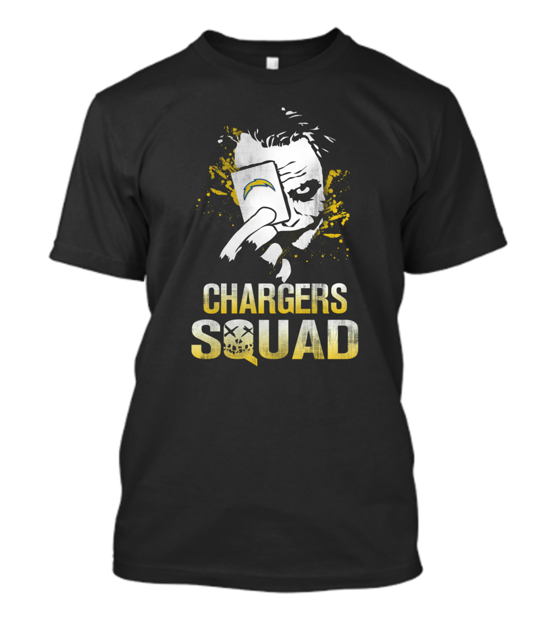 Chargers Squad Joker Card With Los Angeles Chargers T-Shirt
