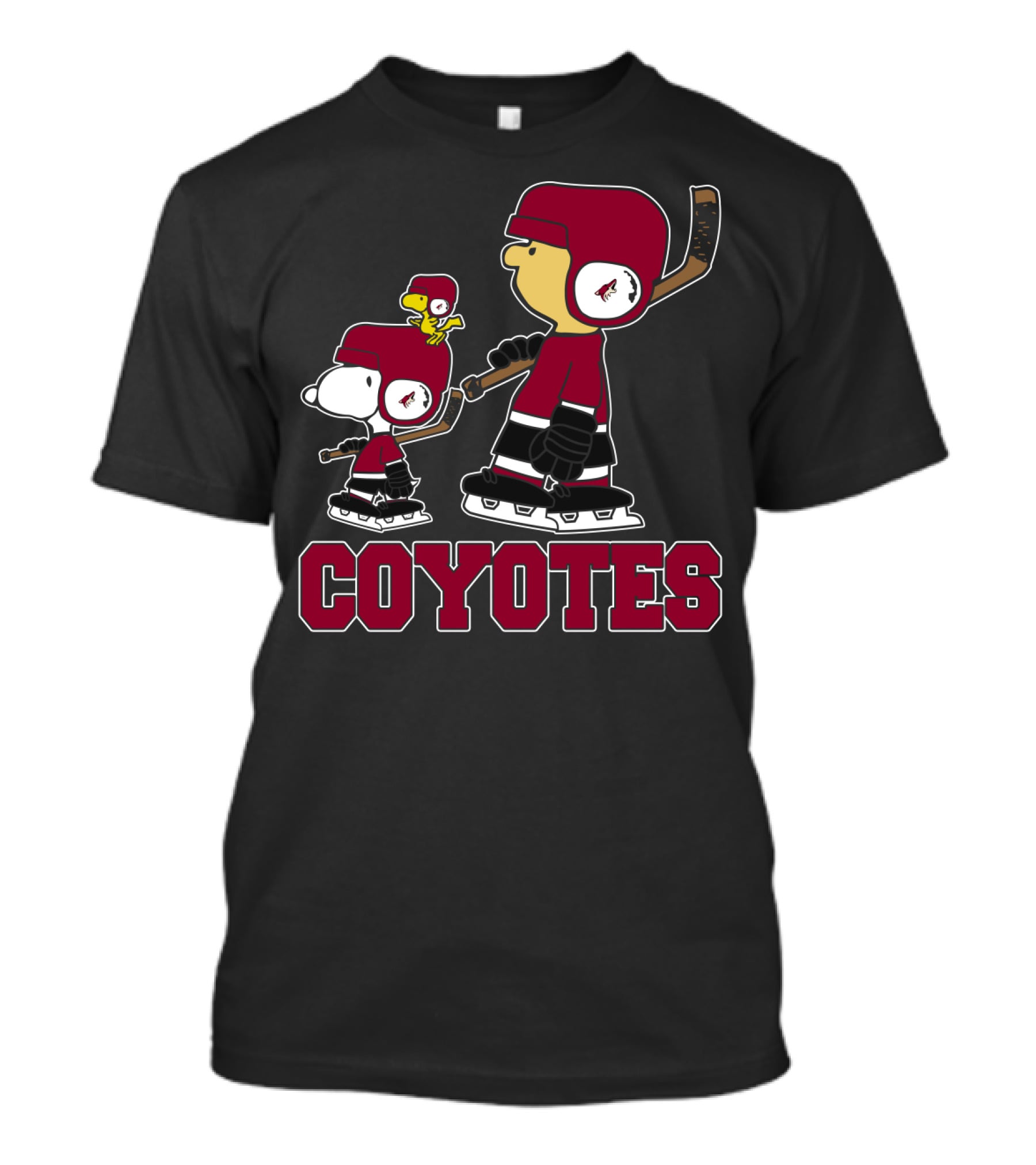 Snoopy Ice Hockey Coyotes Fans Peanuts Arizona Nhl Team T-Shirt