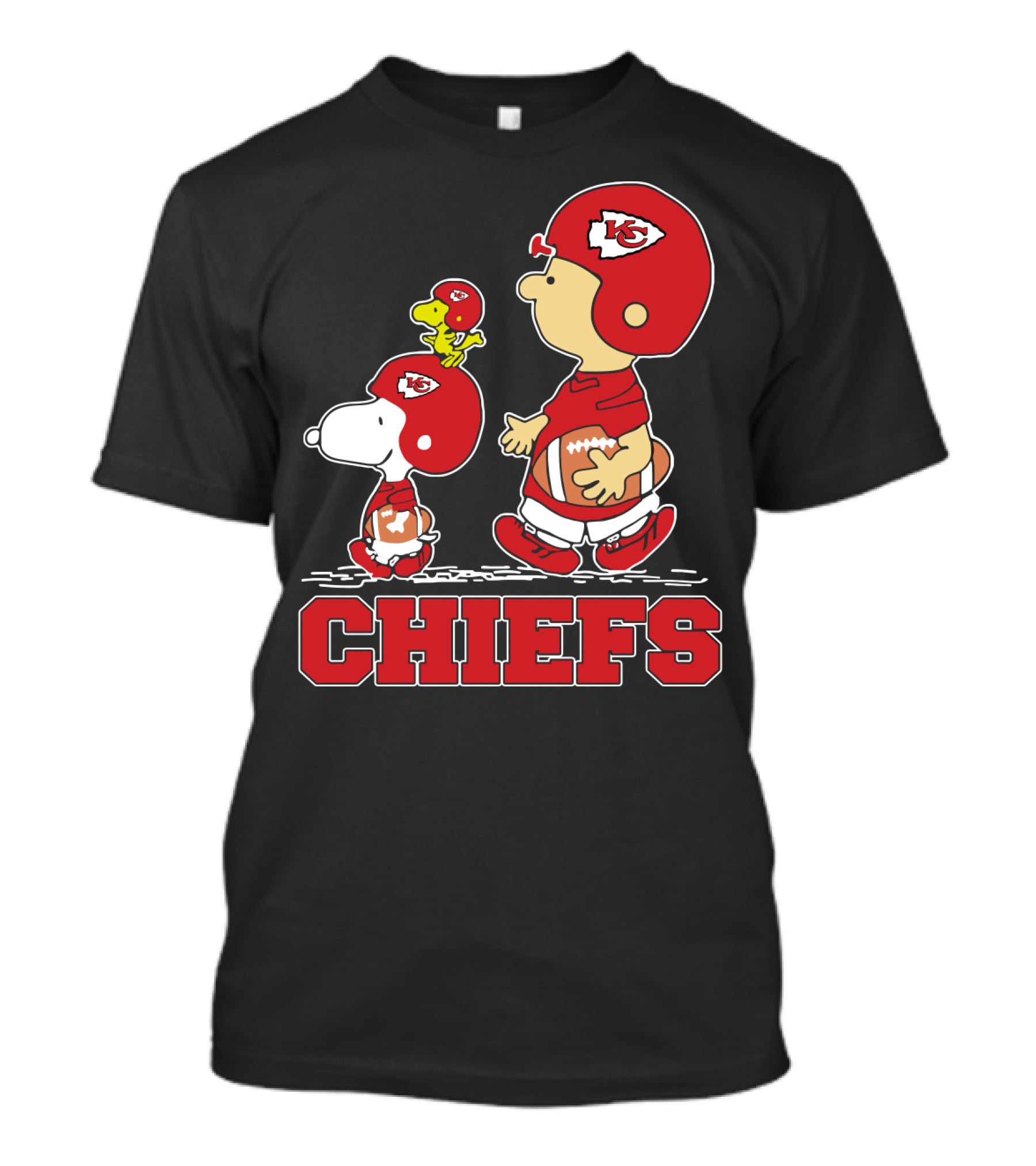 Snoopy And Friends Kansas City Chiefs Football Fans Celebration T-Shirt