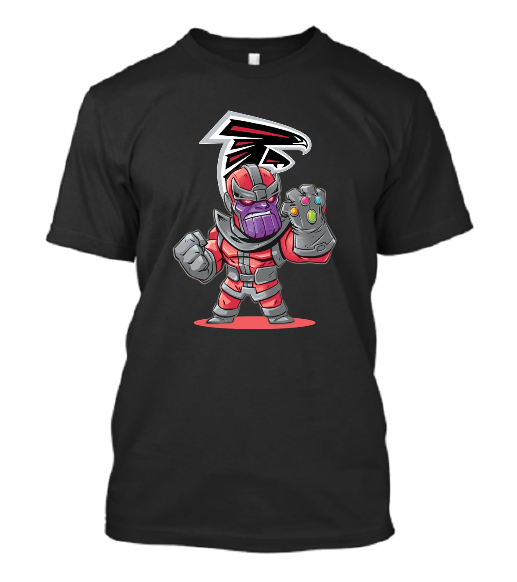 Thanos Atlanta Falcons Infinity Gauntlet Logo Mashup T-Shirt