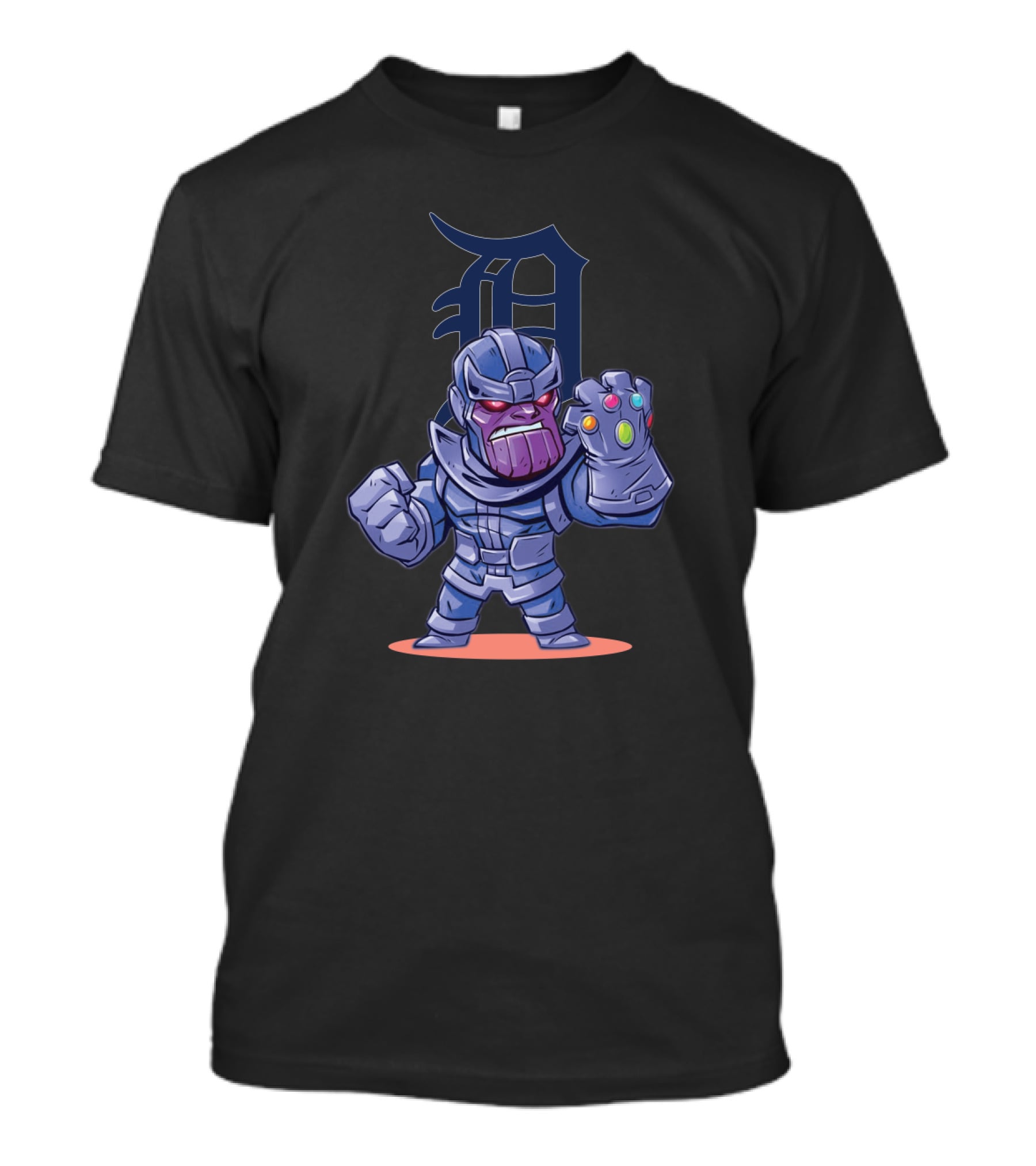 Thanos Gauntlet Pose With Detroit Tigers T-Shirt