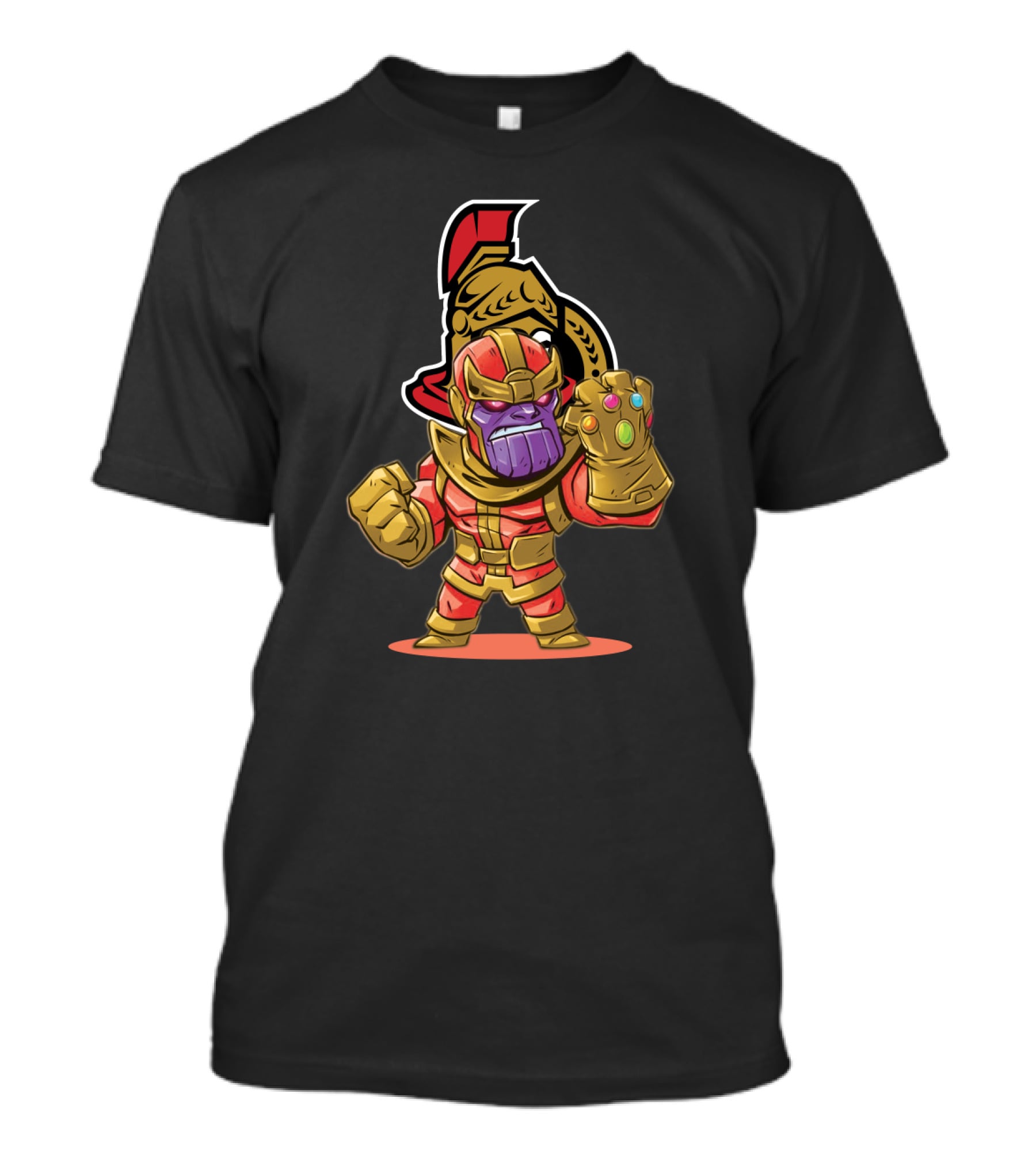 Thanos Meets Ottawa Senators Fans Crossover T-Shirt