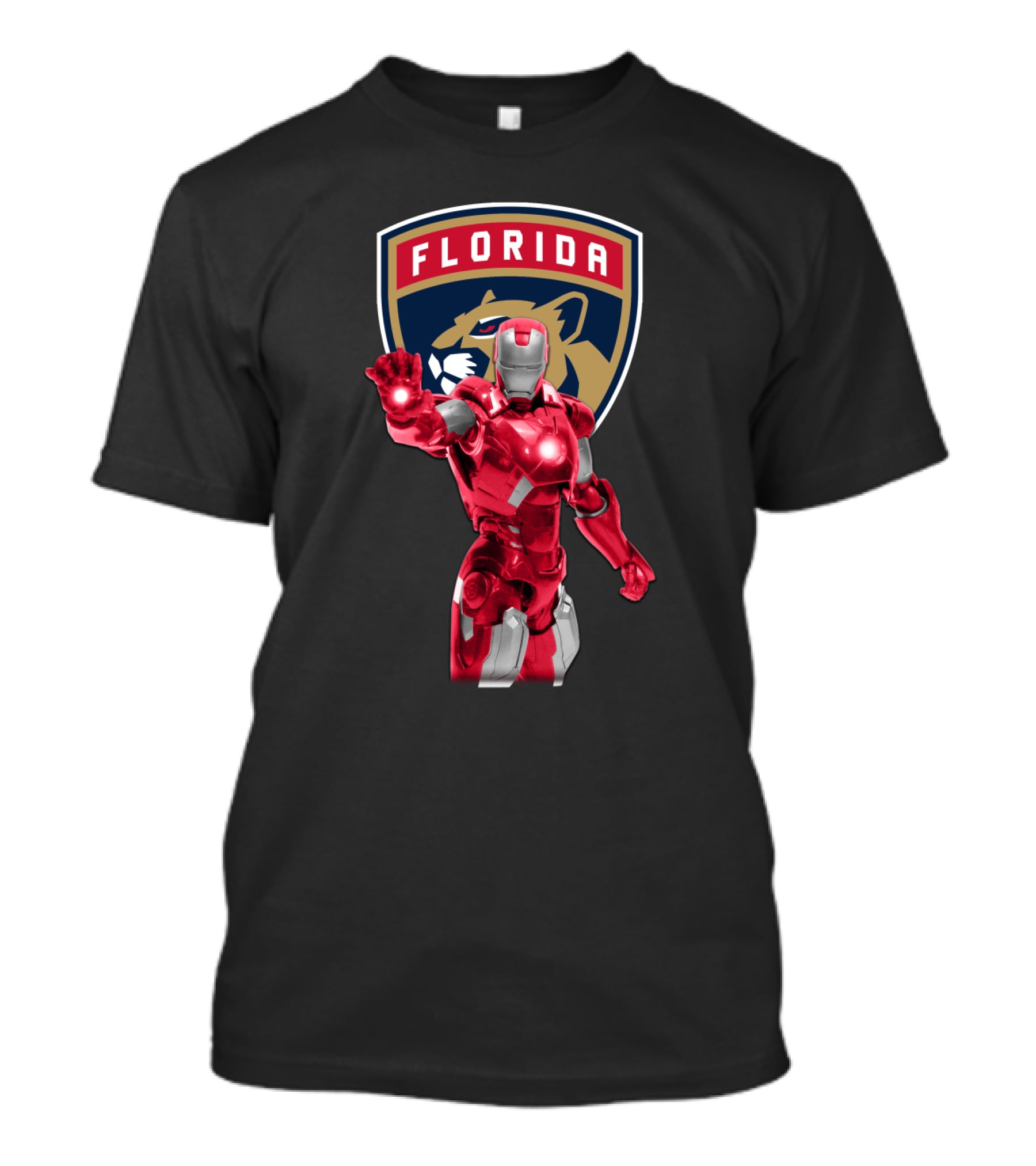 Iron Man Florida Panthers Crossover T-Shirt