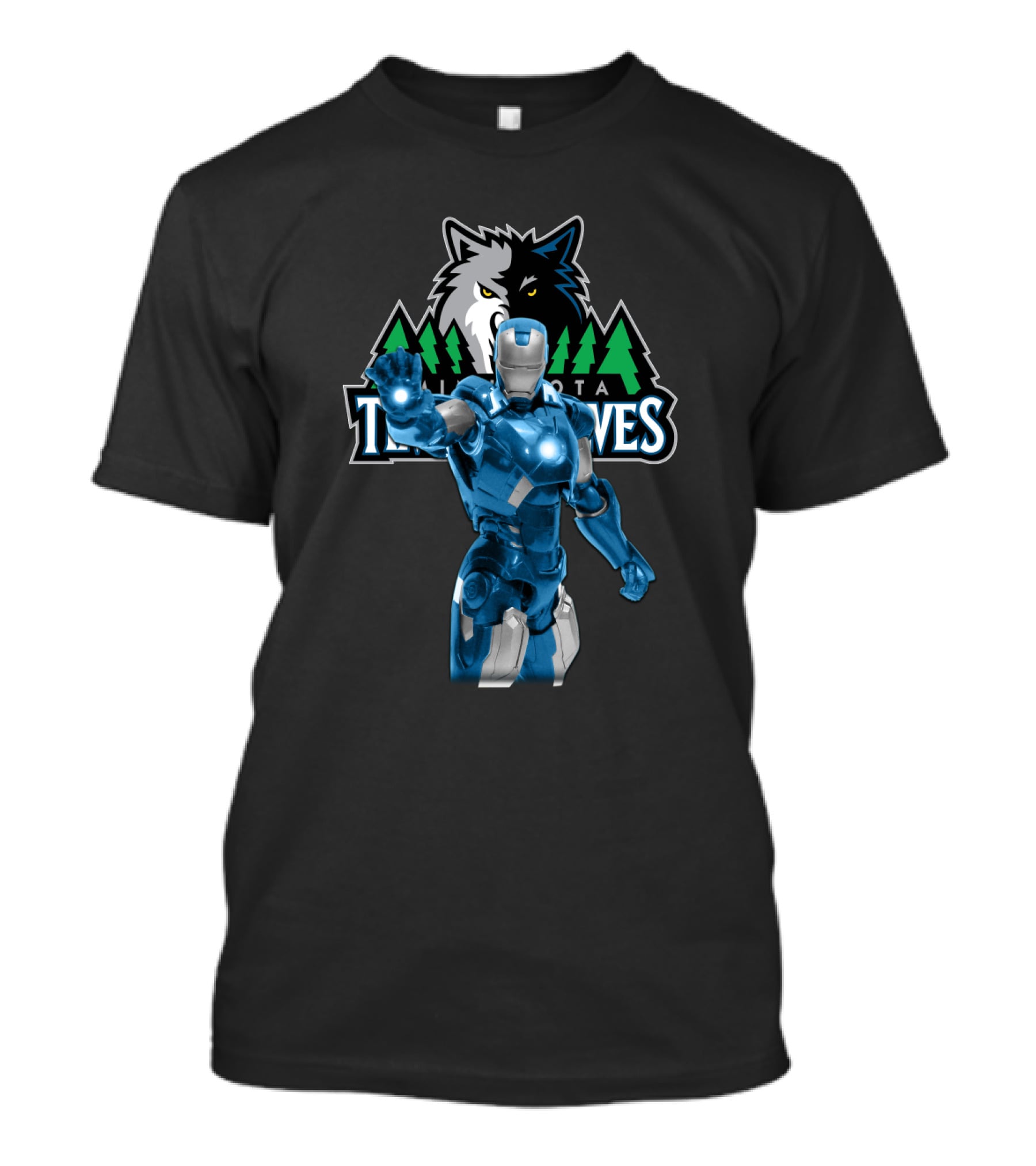 Iron Man Minnesota Timberwolves Crossover Appeal For Fans T-Shirt