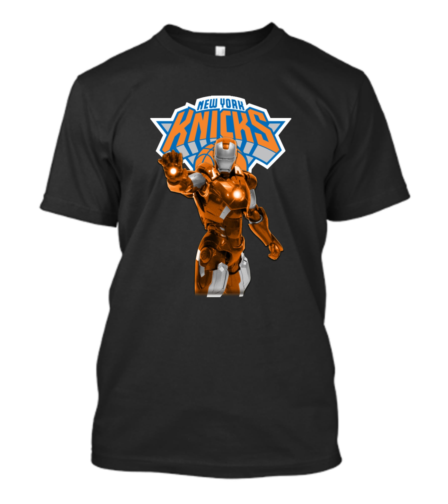 Iron Man New York Knicks Crossover For Fans T-Shirt