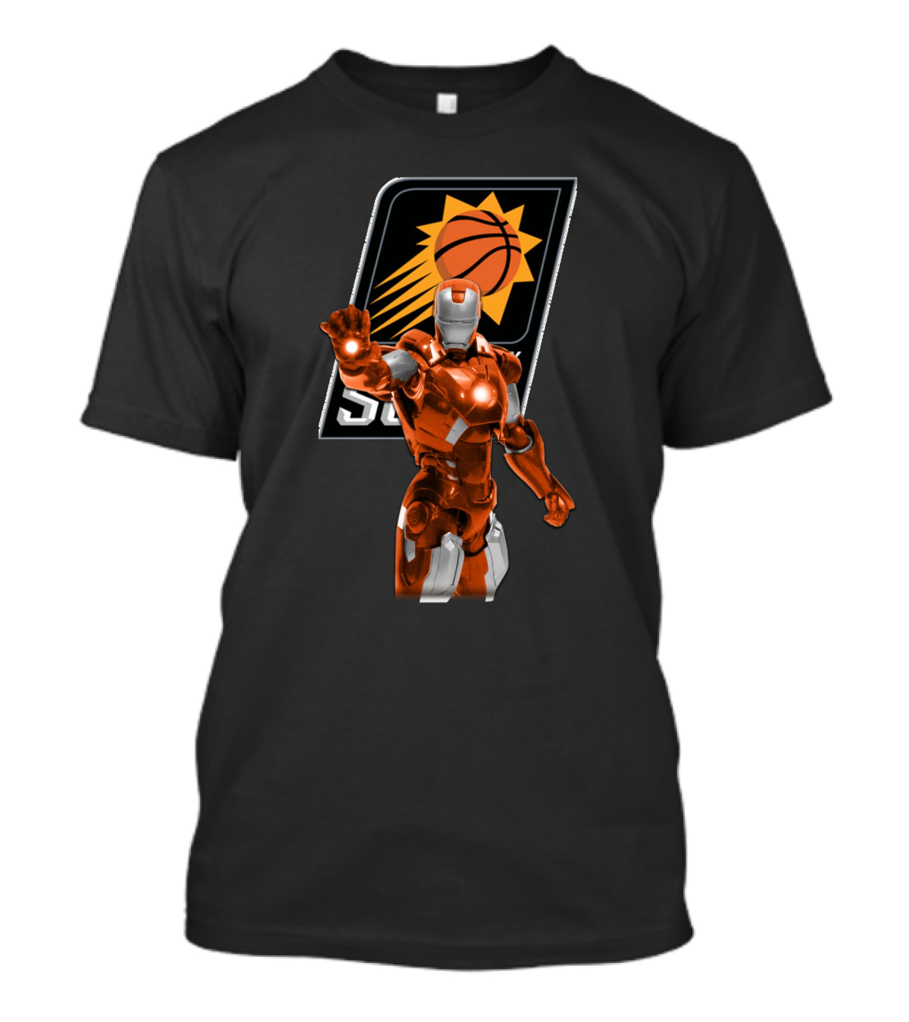 Iron Man Phoenix Suns Nba Fans Crossover T-Shirt
