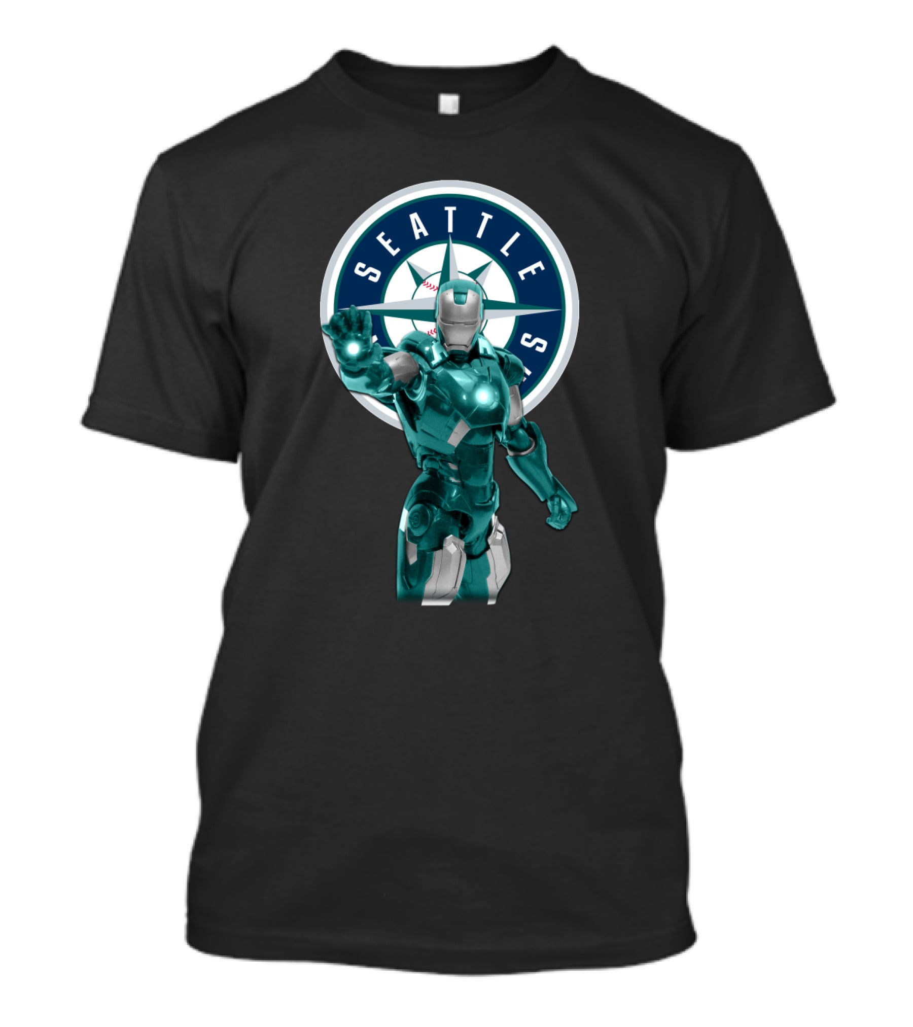 Seattle Mariners Iron Man Crossover T-Shirt