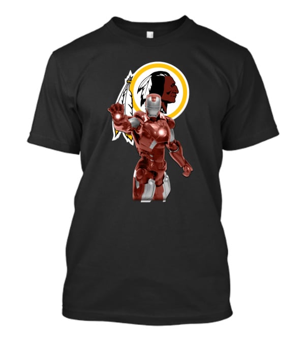Iron Man Washington Redskins Fan Icon Fusion T-Shirt