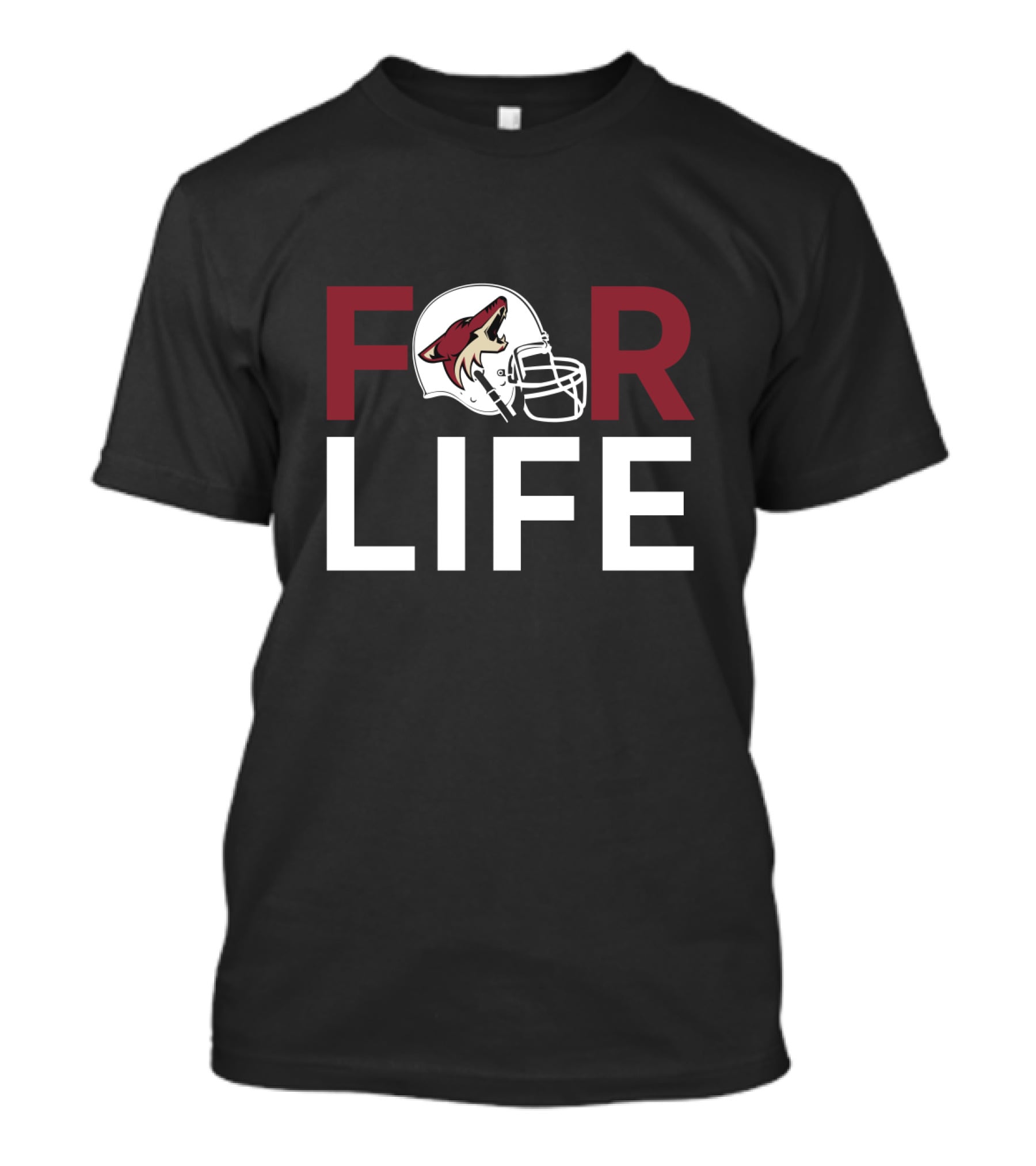 Arizona Coyotes For Life Football Helmet T-Shirt