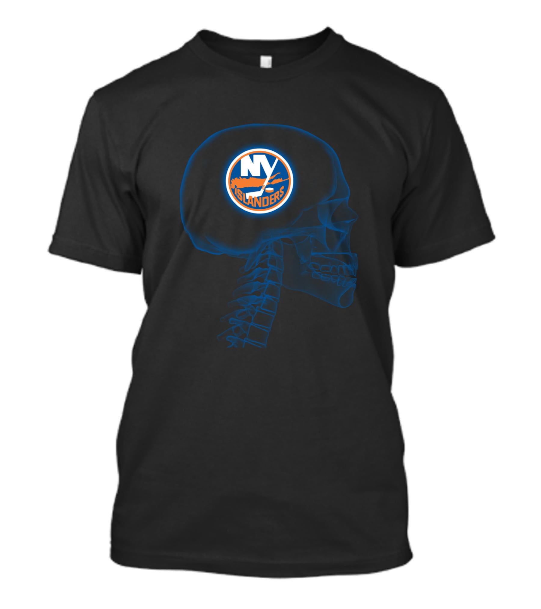 New York Islanders In My Brain Halloween Skull T-Shirt
