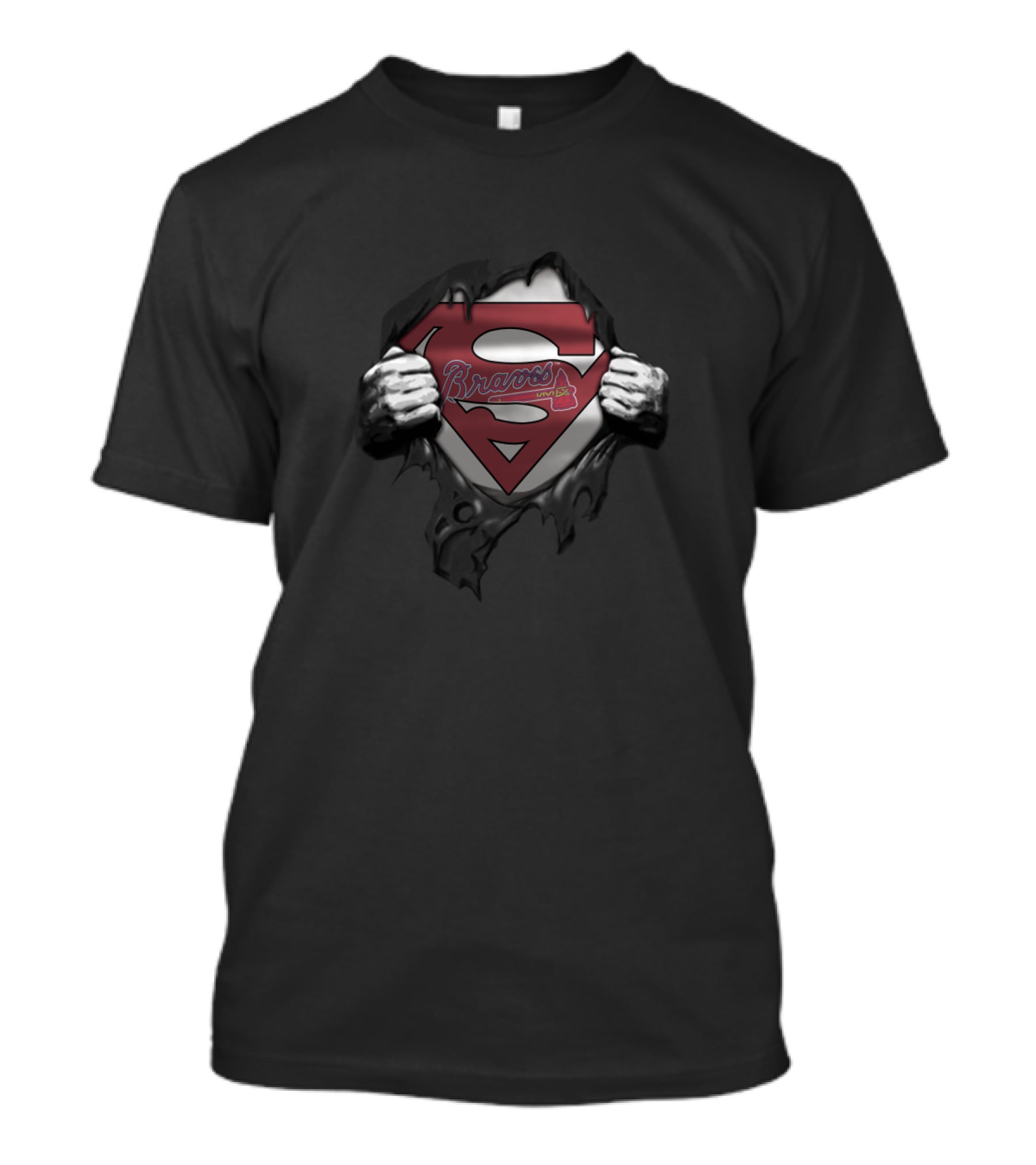 Atlanta Braves Superman Logo Mashup T-Shirt
