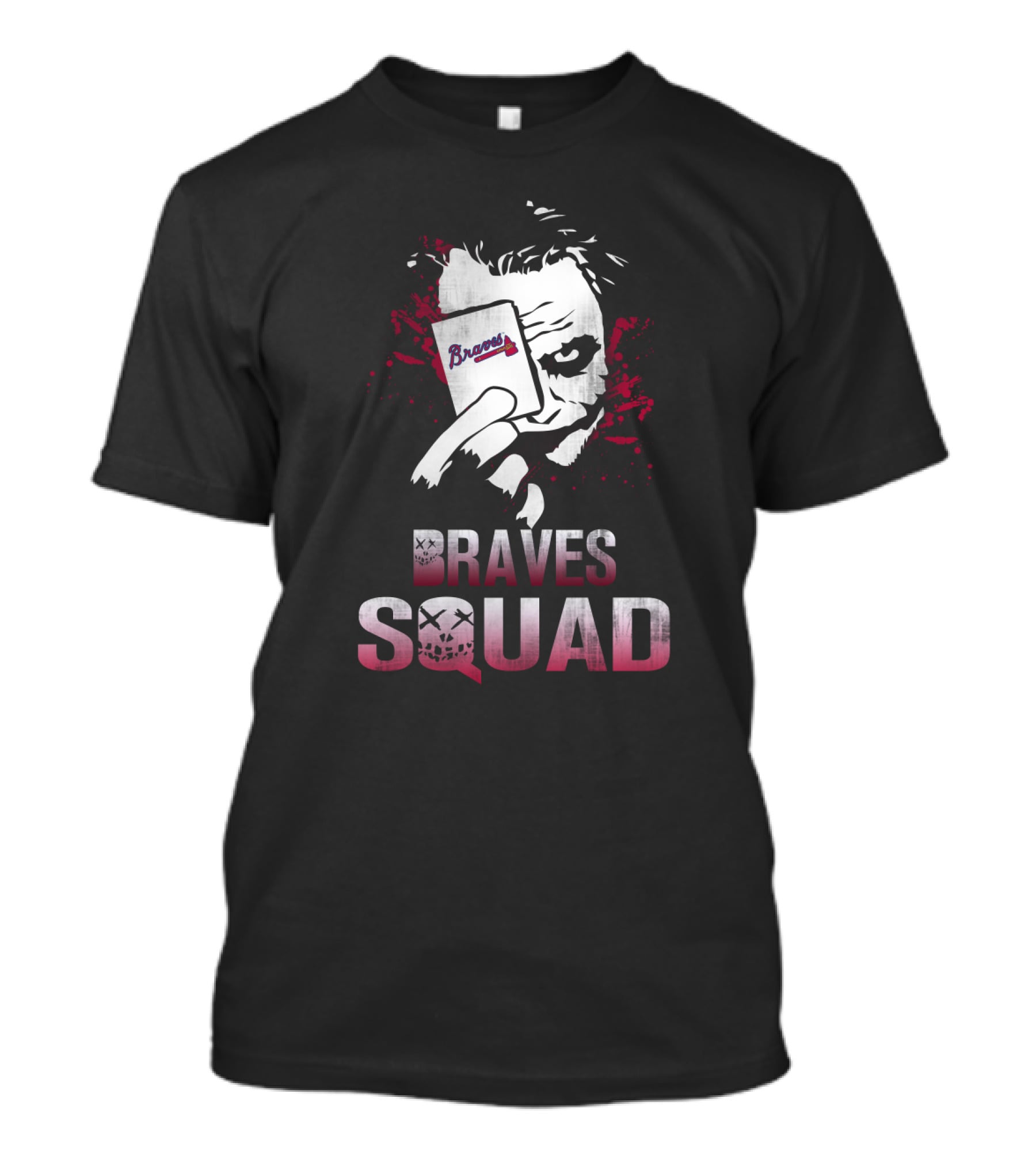 Braves Squad Joker Card Face Paint T-Shirt