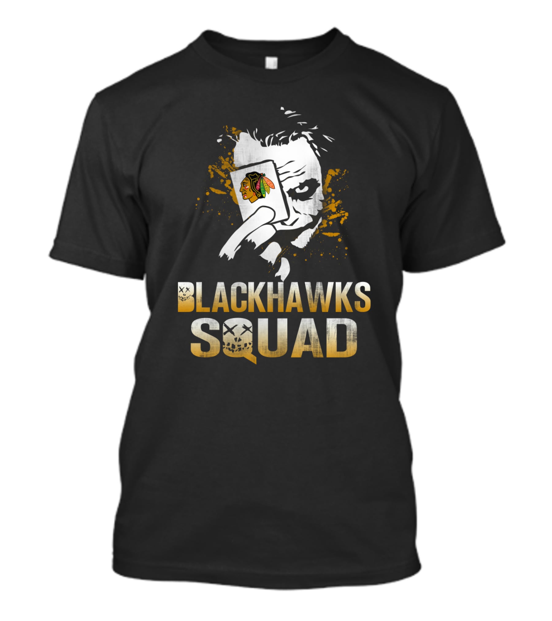 Blackhawks Squad Joker Card Chicago Fans T-Shirt