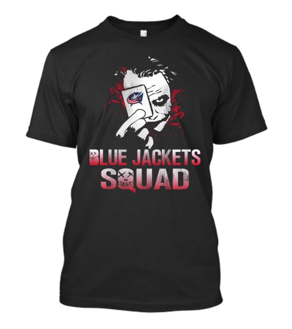 Blue Jackets Squad Joker Style Columbus Blue Jackets Fans T-Shirt