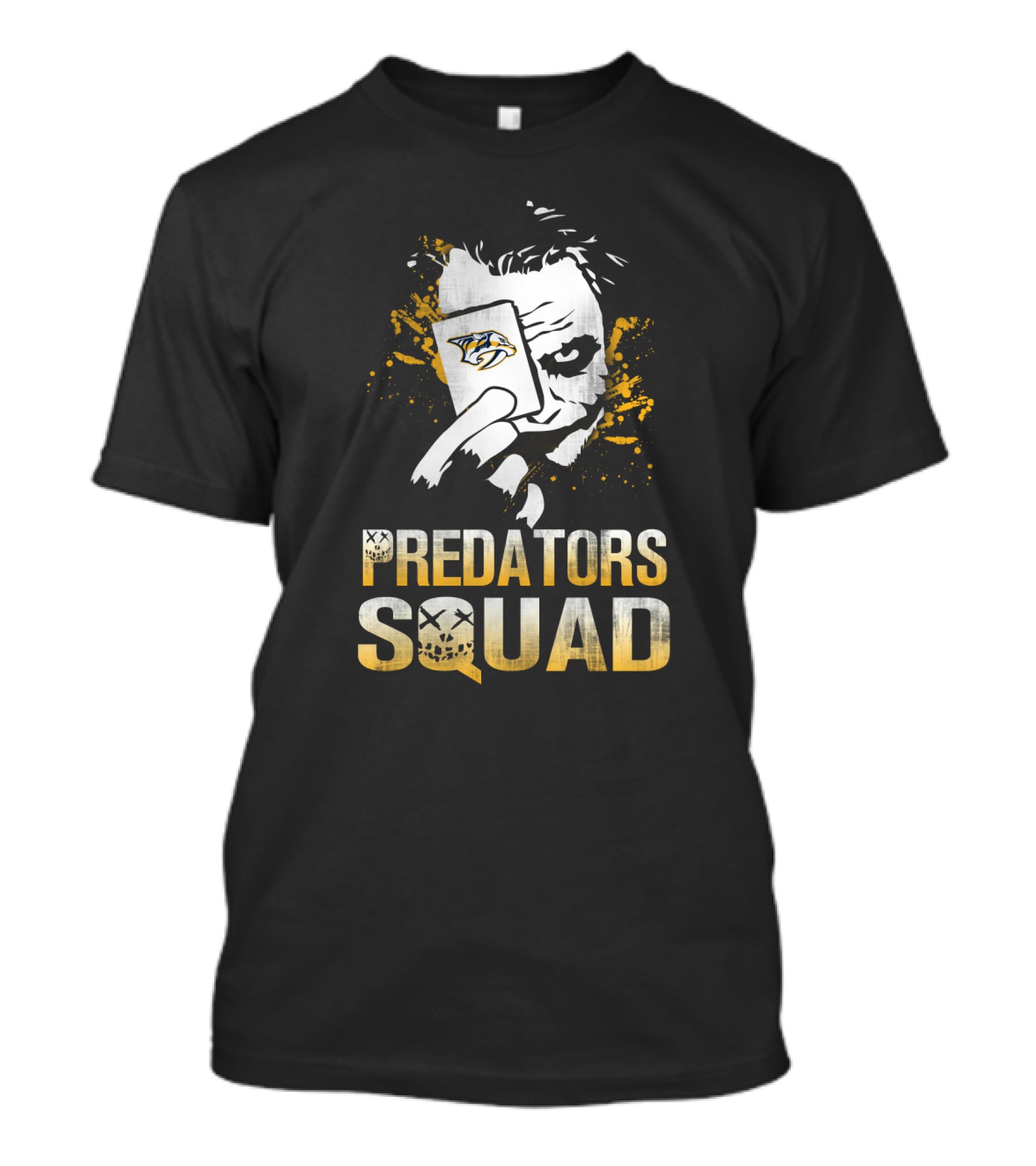 Joker Predators Squad Nashville Fans Playing Card T-Shirt