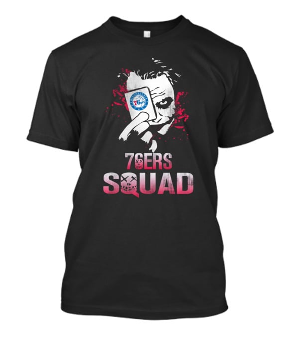 76ers Squad Joker Playing Card Philadelphia Basketball Fans T-Shirt
