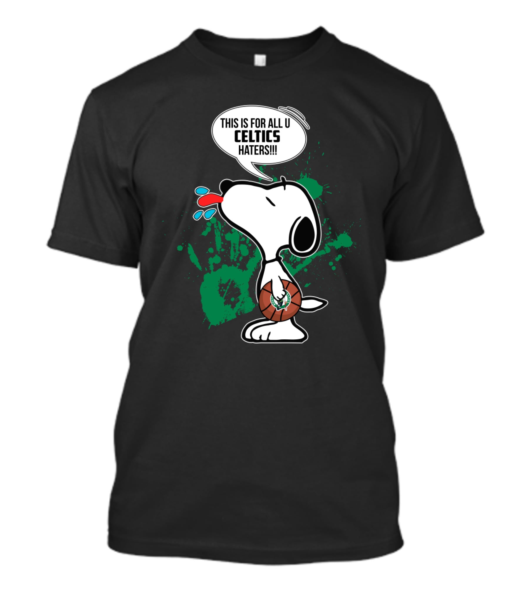 Snoopy This Is For All You Celtics Haters Basketball T-Shirt