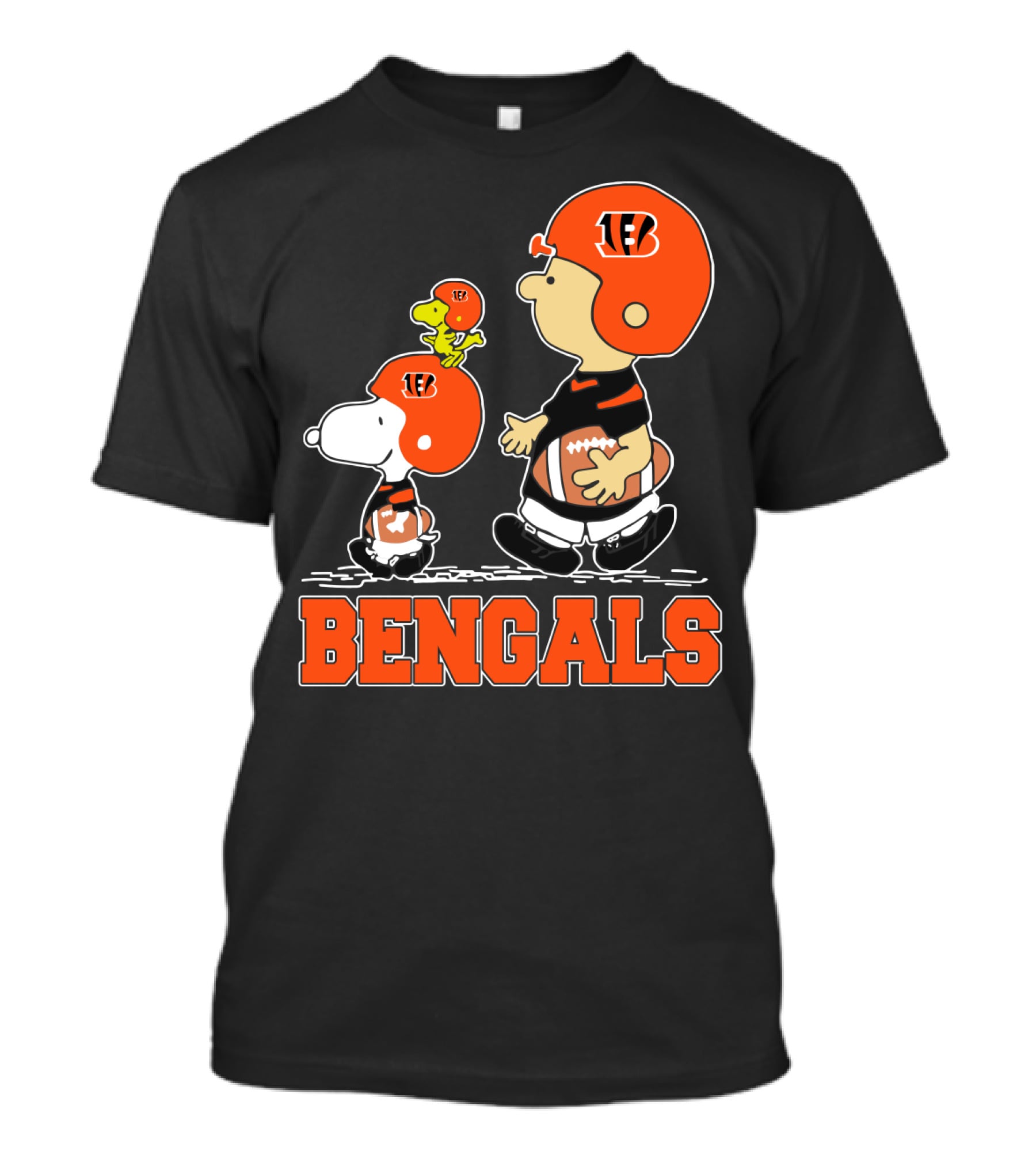 Snoopy Woodstock And Cincinnati Bengals Fans T-Shirt