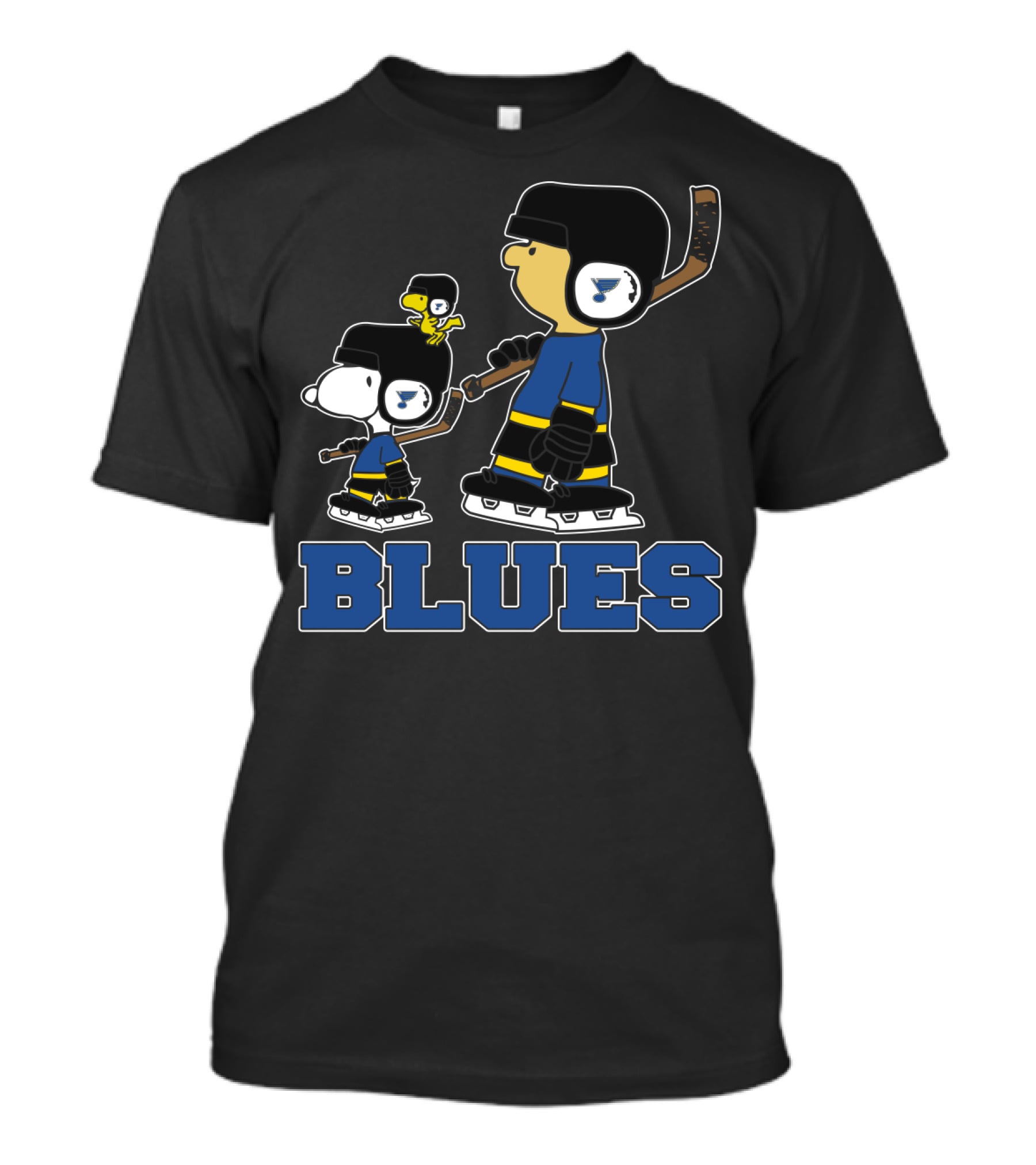 Snoopy Charlie Brown St. Louis Blues Hockey Fans T-Shirt