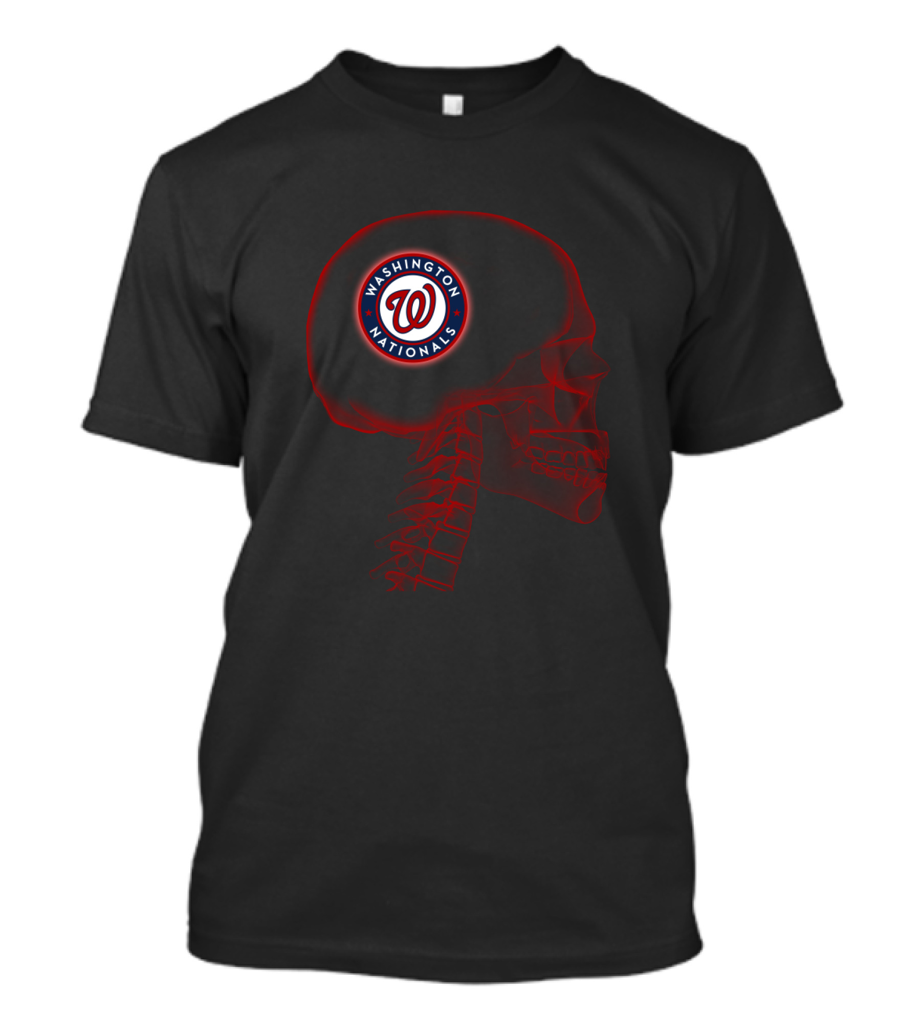 Washington Nationals Brain Skull Halloween T-Shirt