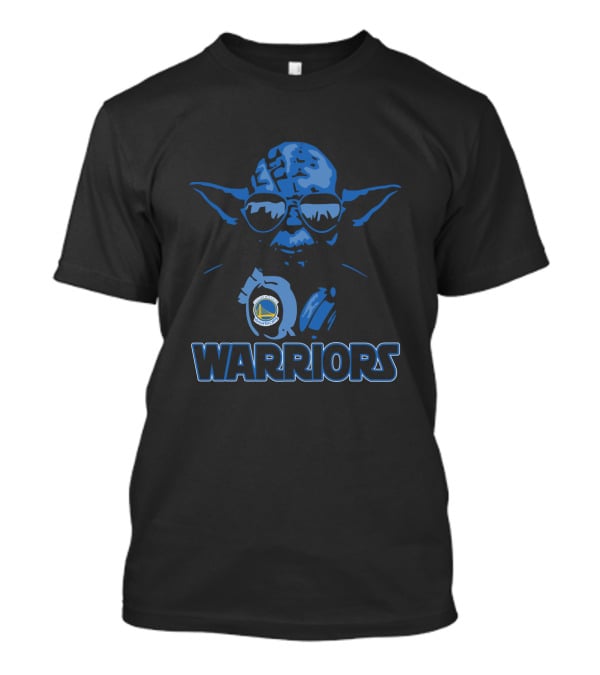Yoda Warriors Star Wars Golden State Warriors Logo Glasses T-Shirt