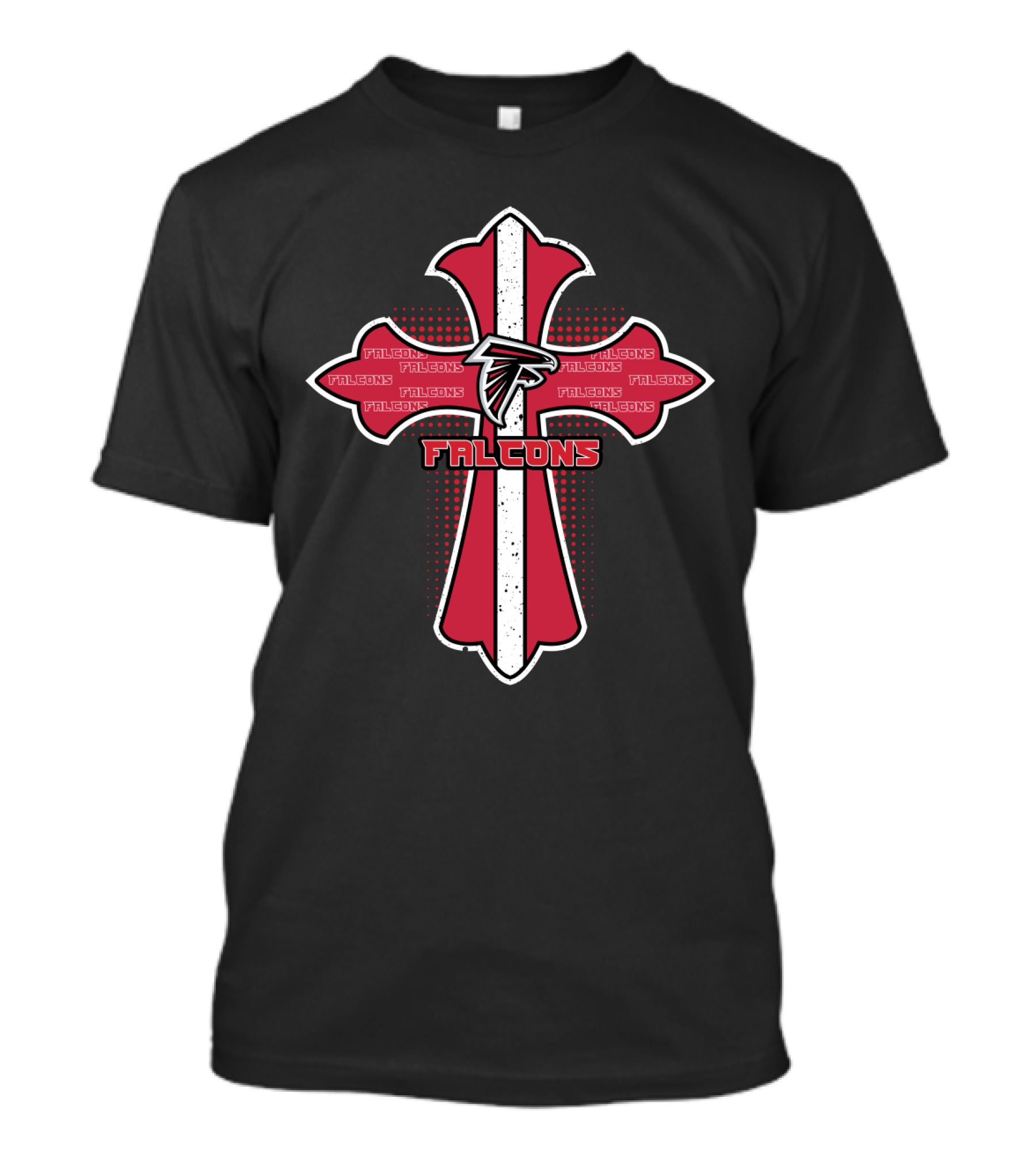 Falcons Cross For Atlanta Fans And Jesus Followers T-Shirt