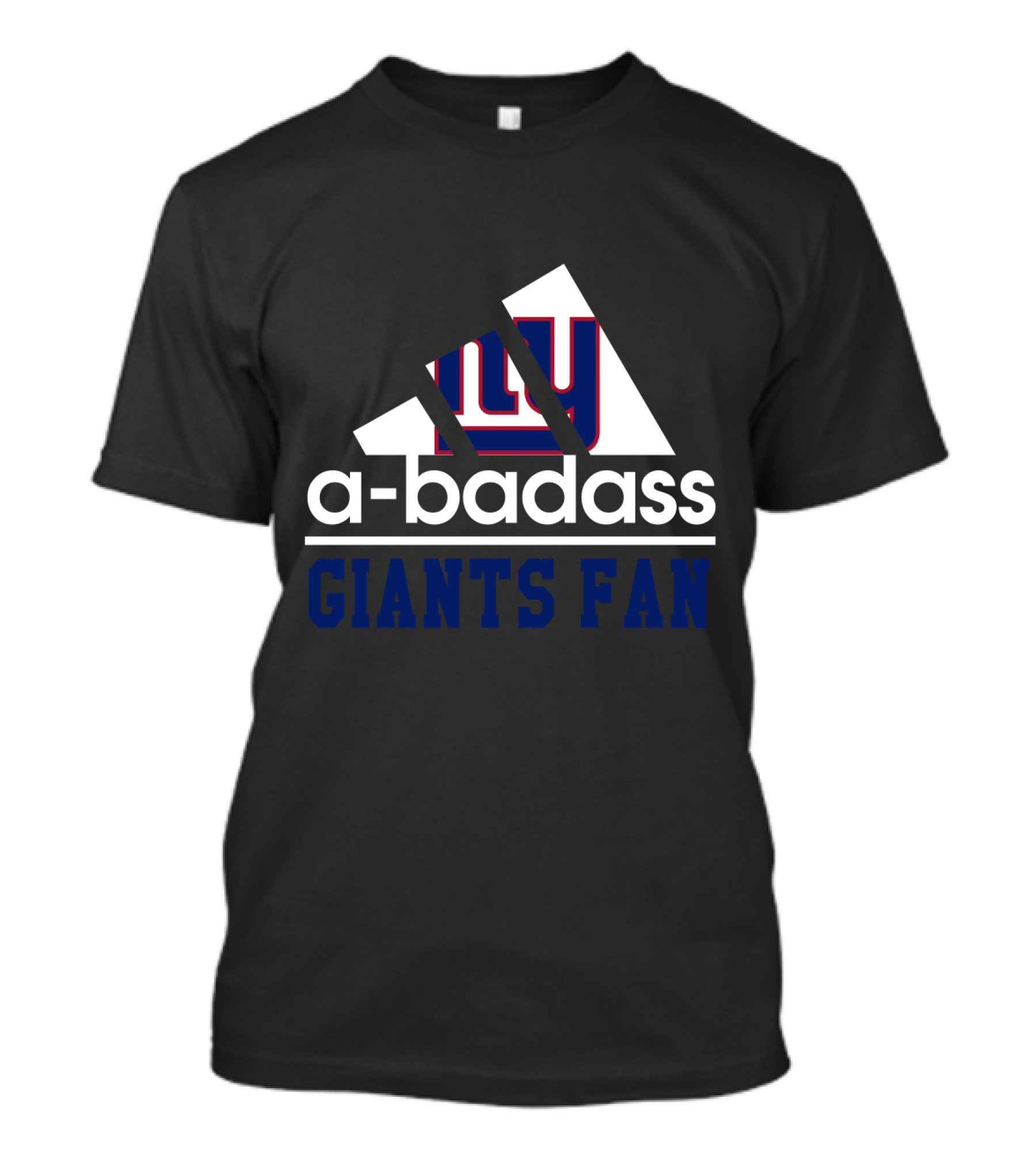 New York Giants A-Badass Giants Fan T-Shirt