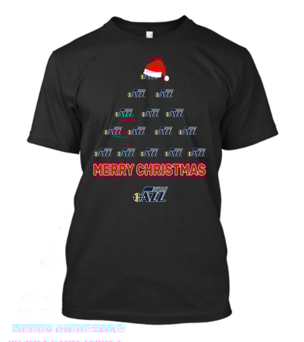 Merry Christmas Utah Jazz Tree T-Shirt