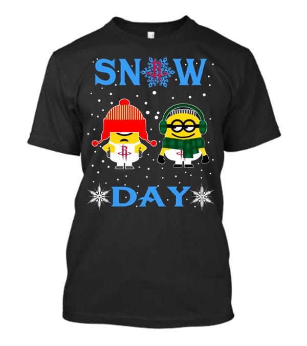 Snow Day Houston Rockets Minion Fans T-Shirt