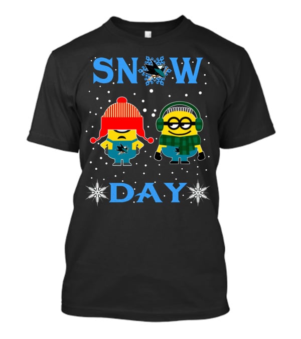 Snow Day For San Jose Sharks Minion Fans T-Shirt