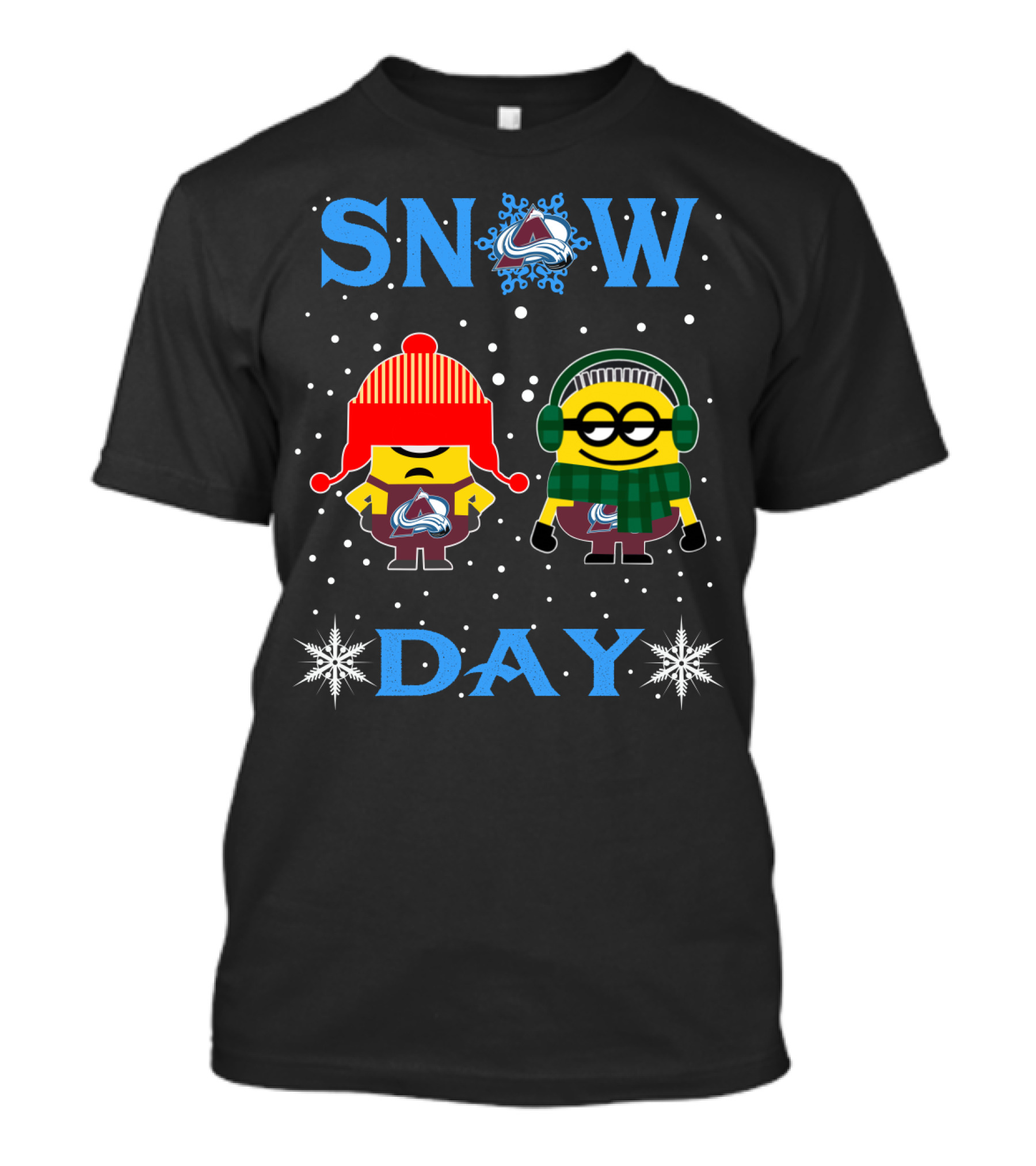 Colorado Avalanche Minions Snow Day T-Shirt
