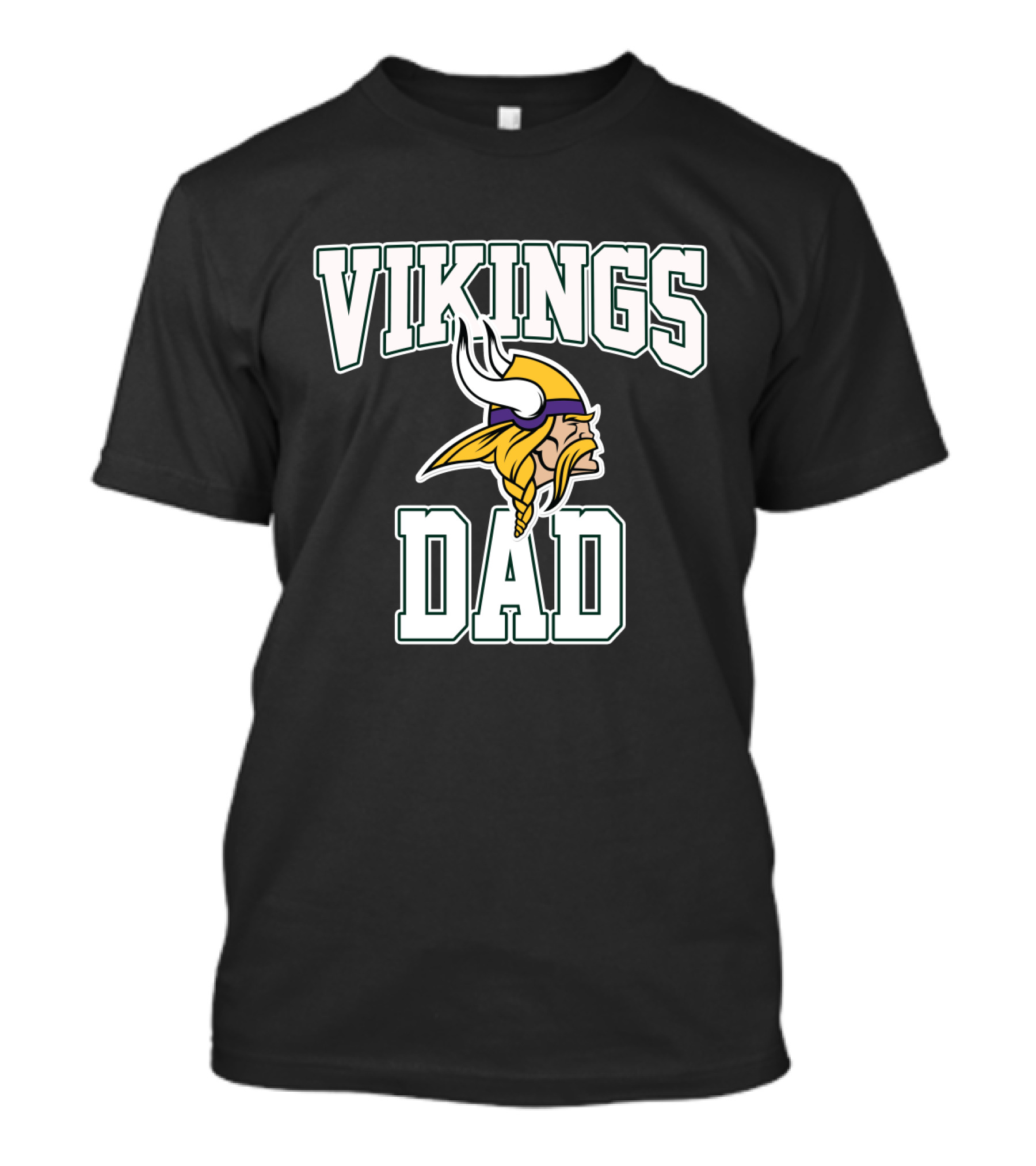 Minnesota Vikings Dad Fathers Day Apparel Gift T-Shirt