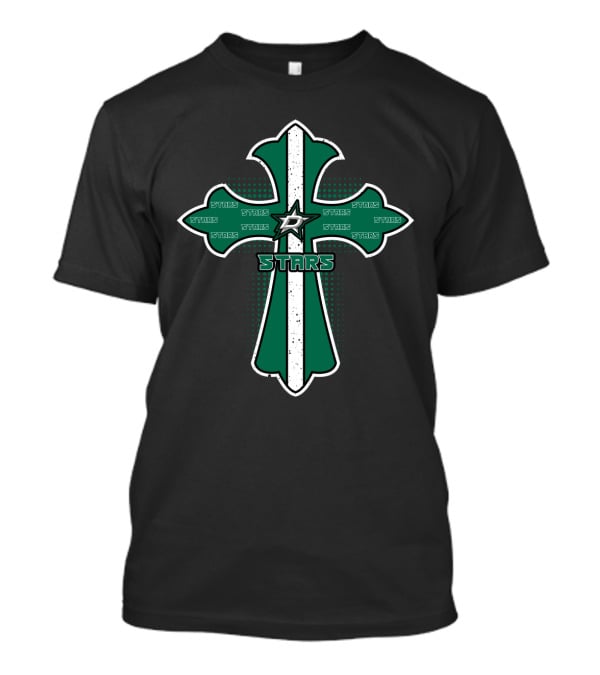 Cross With Jesus Faith And Dallas Stars Fans Unity T-Shirt
