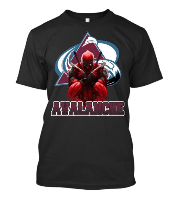 Avalanche Marvel Crossover With Deadpool Colorado Sports Fans T-Shirt