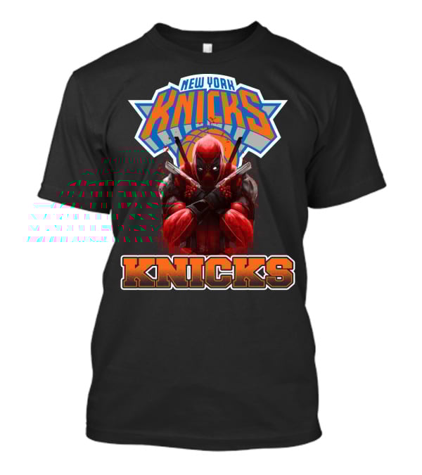 New York Knicks Deadpool Crossover Basketball Fans T-Shirt